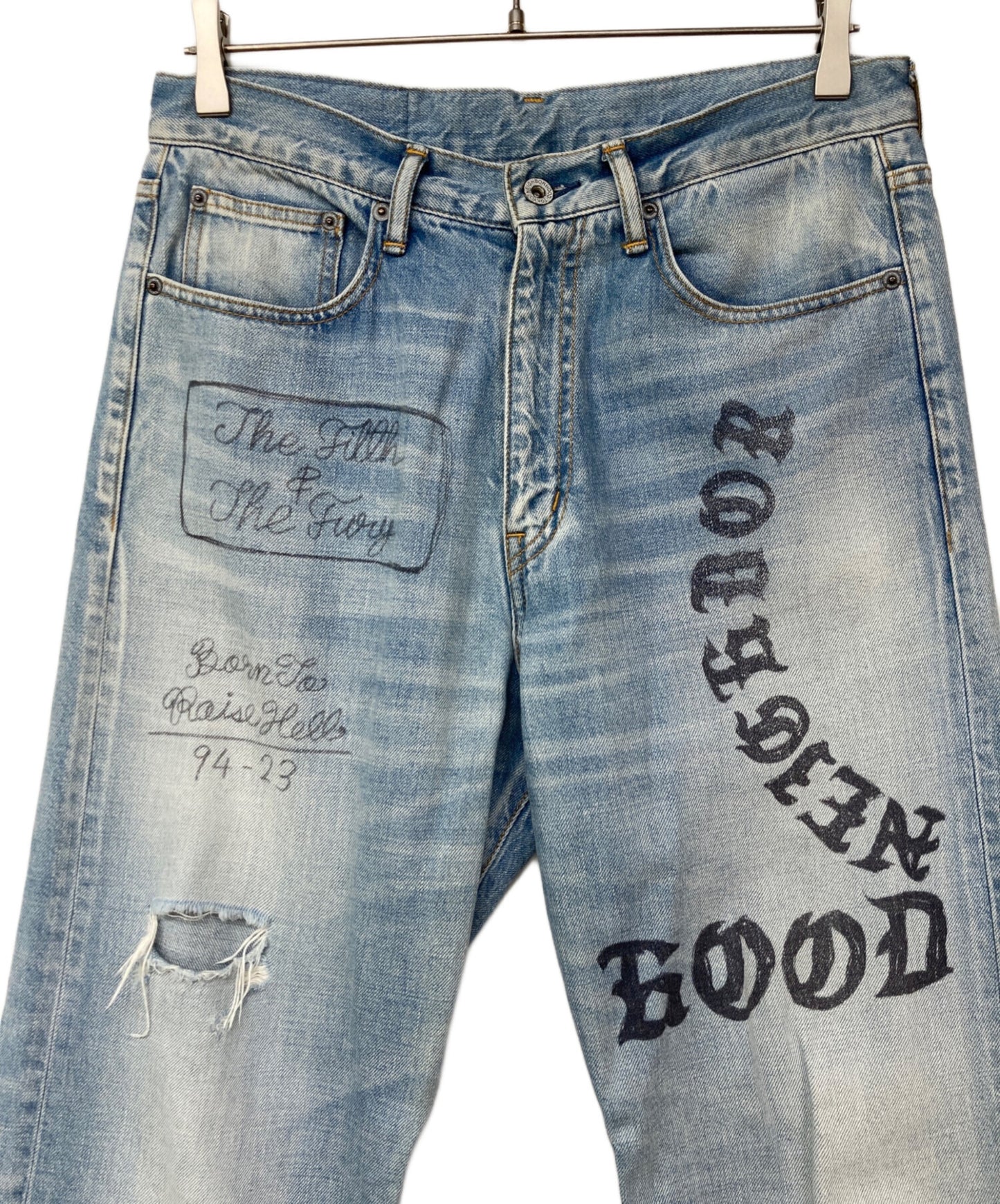 [Pre-owned] NEIGHBORHOOD FADE DENIM PANTS 232YTNH-PTM06