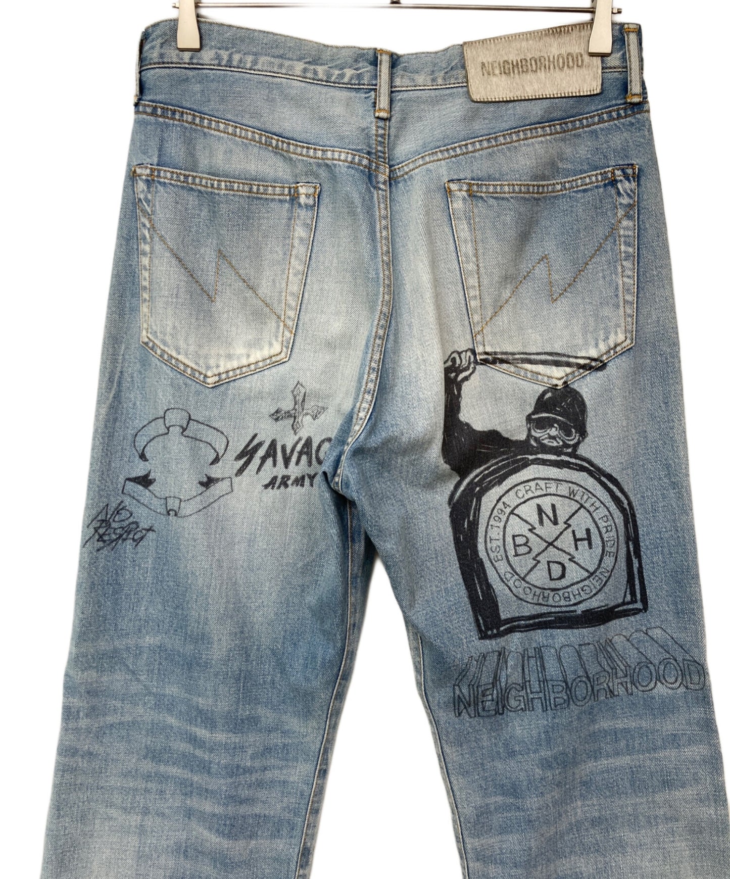 [Pre-owned] NEIGHBORHOOD FADE DENIM PANTS 232YTNH-PTM06