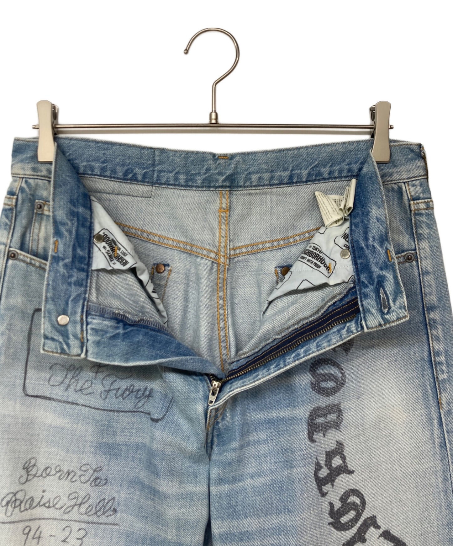 [Pre-owned] NEIGHBORHOOD FADE DENIM PANTS 232YTNH-PTM06