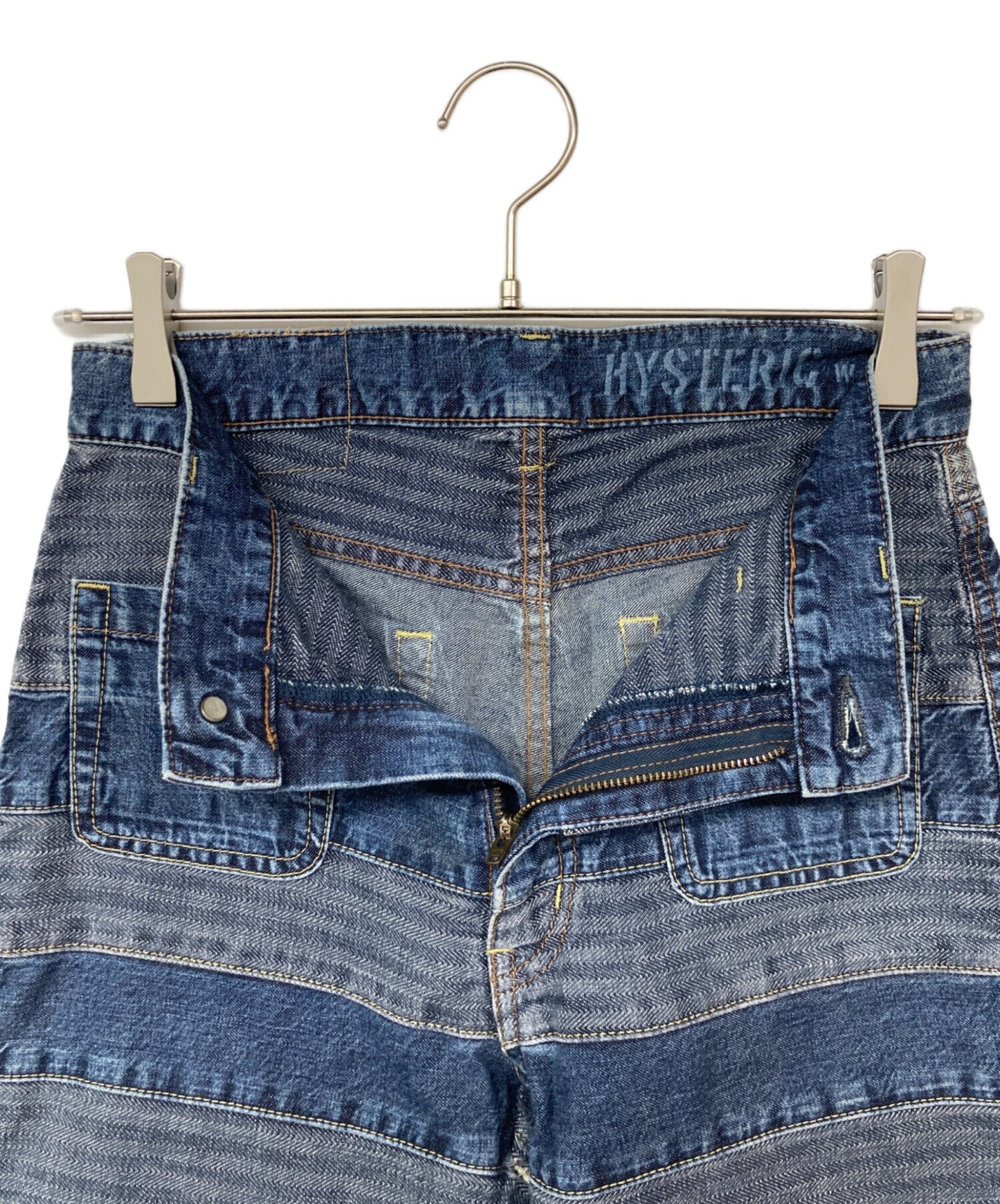 [Pre-owned] Hysteric Glamour Sea Snake Scratch Tsugihagi Flared Denim Pants