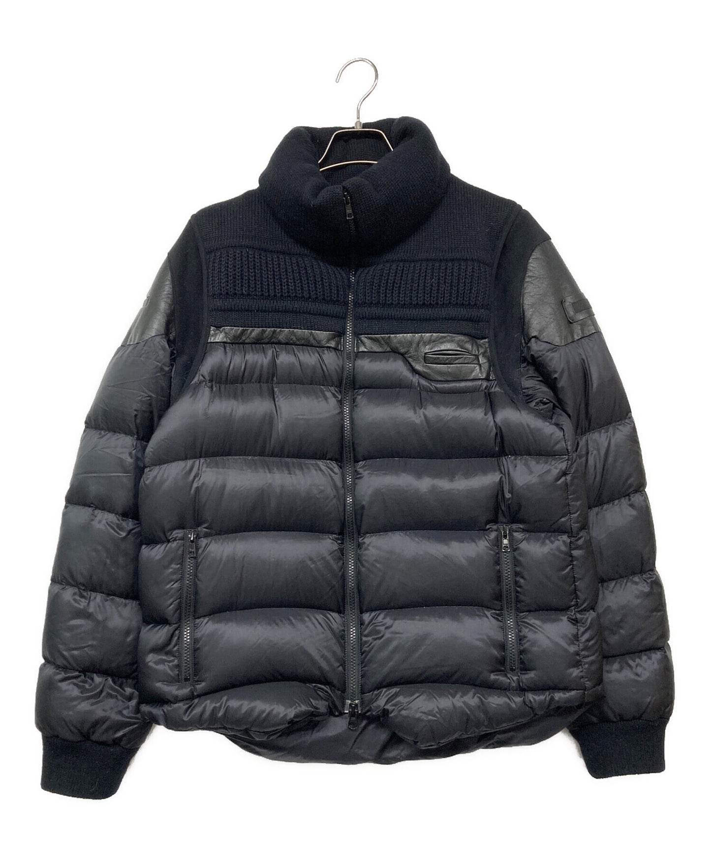 [Pre-owned] UNDERCOVER Knit Leather Switched Down Jacket D4205