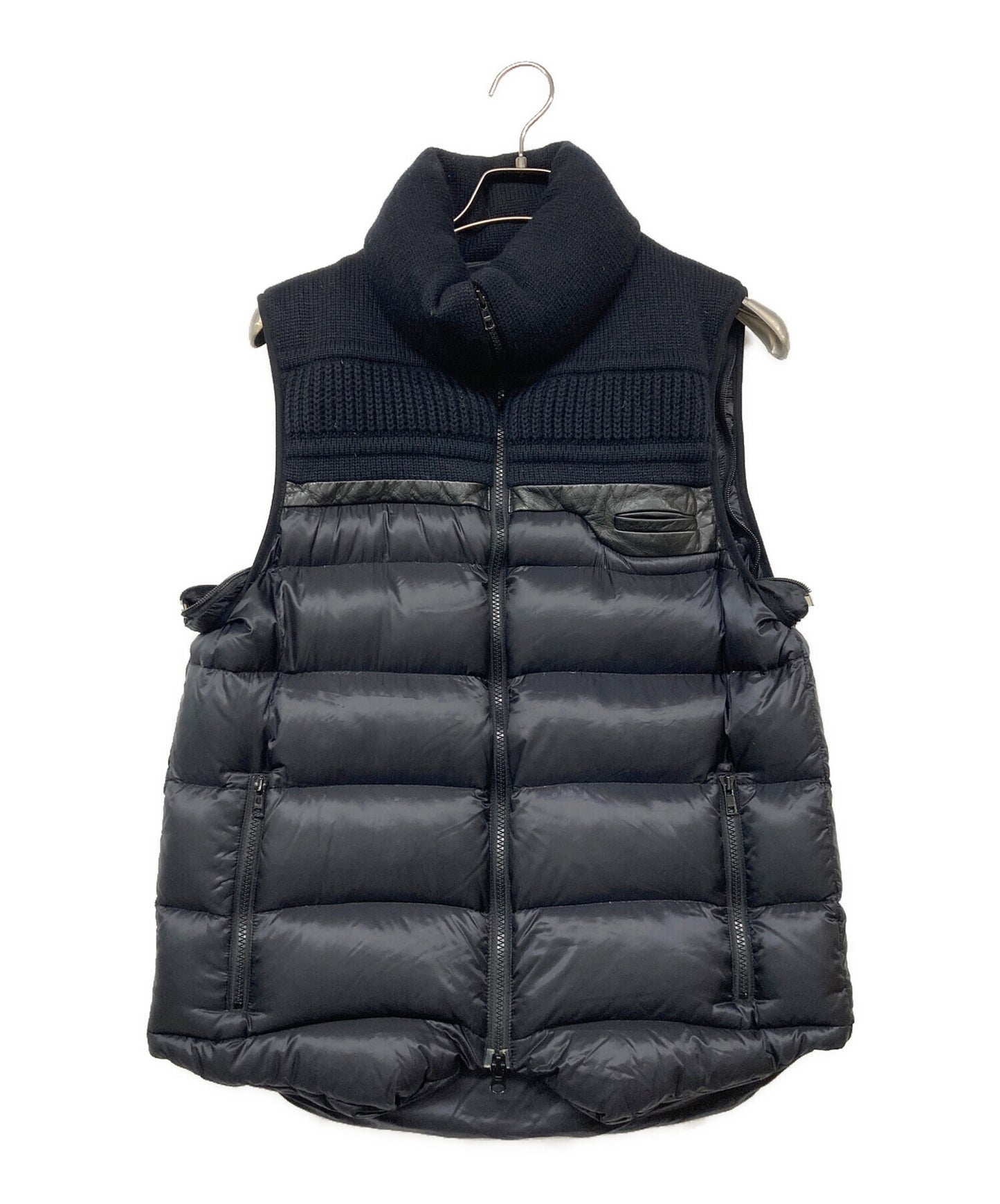 [Pre-owned] UNDERCOVER Knit Leather Switched Down Jacket D4205