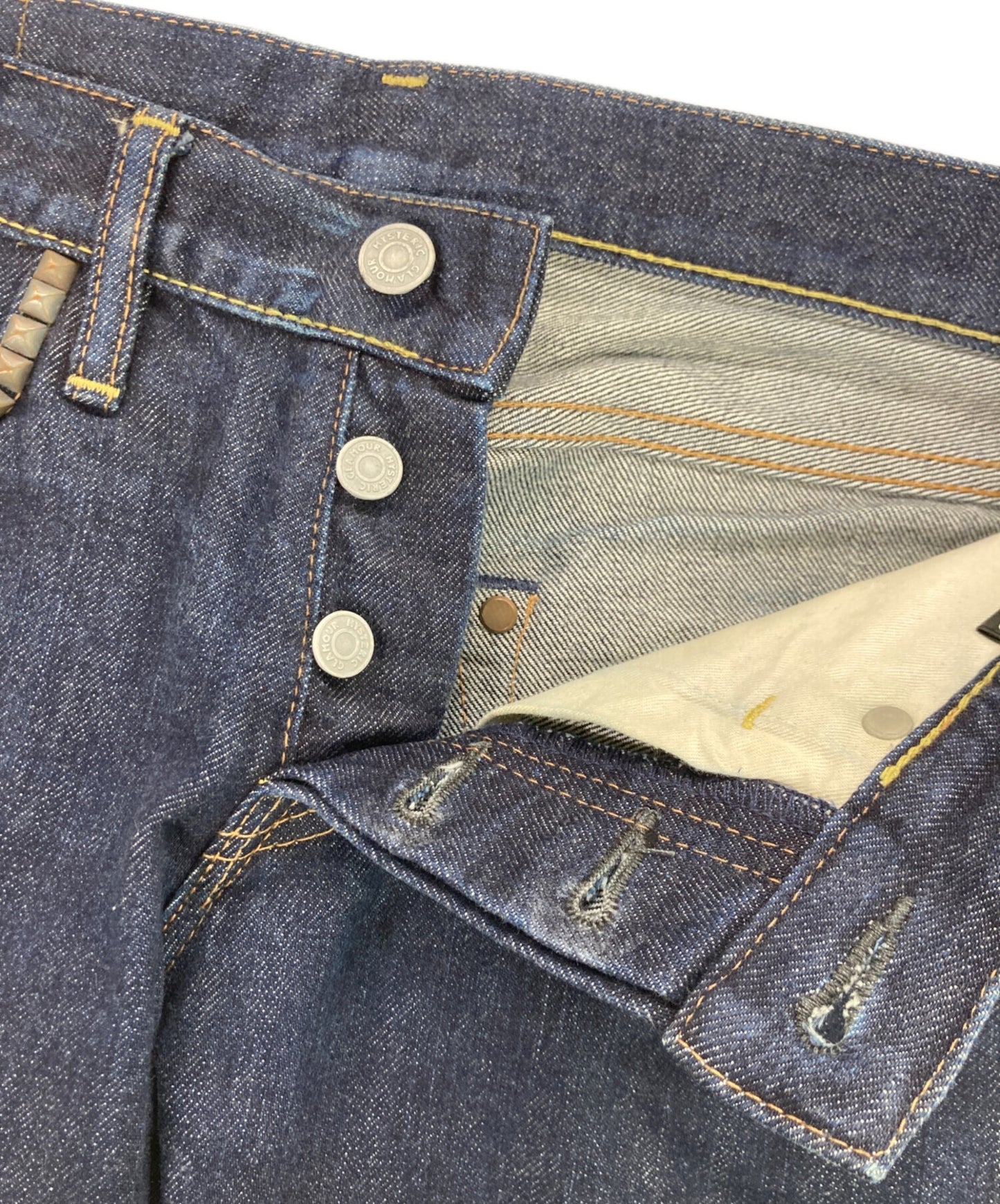 [Pre-owned] Hysteric Glamour Studded selvedge denim pants 0201AP10