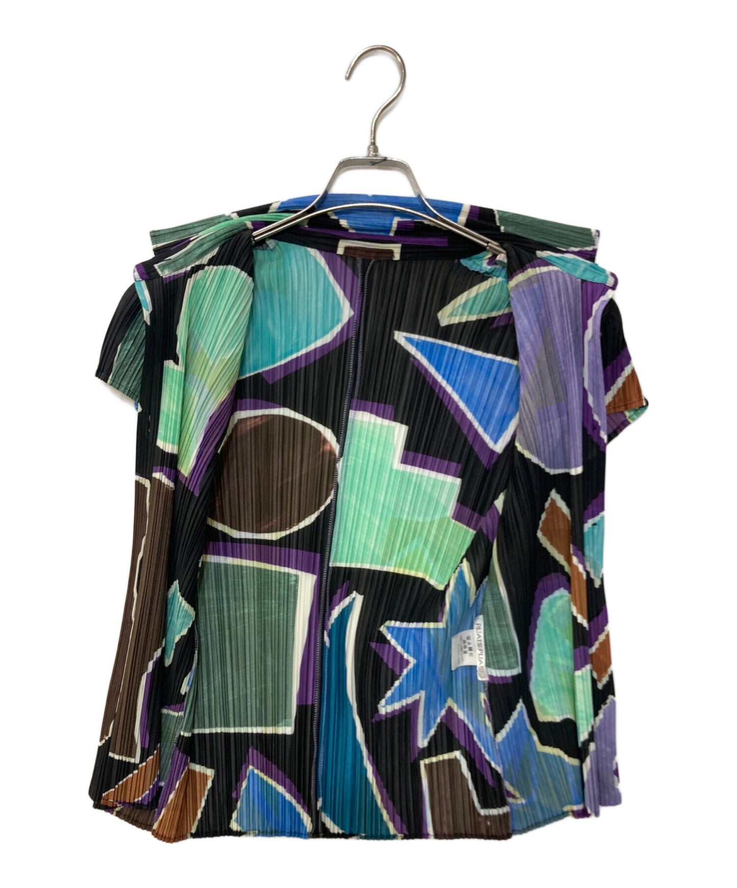 [Pre-owned] PLEATS PLEASE Sleeveless Pleated Blouse PP71-JJ762