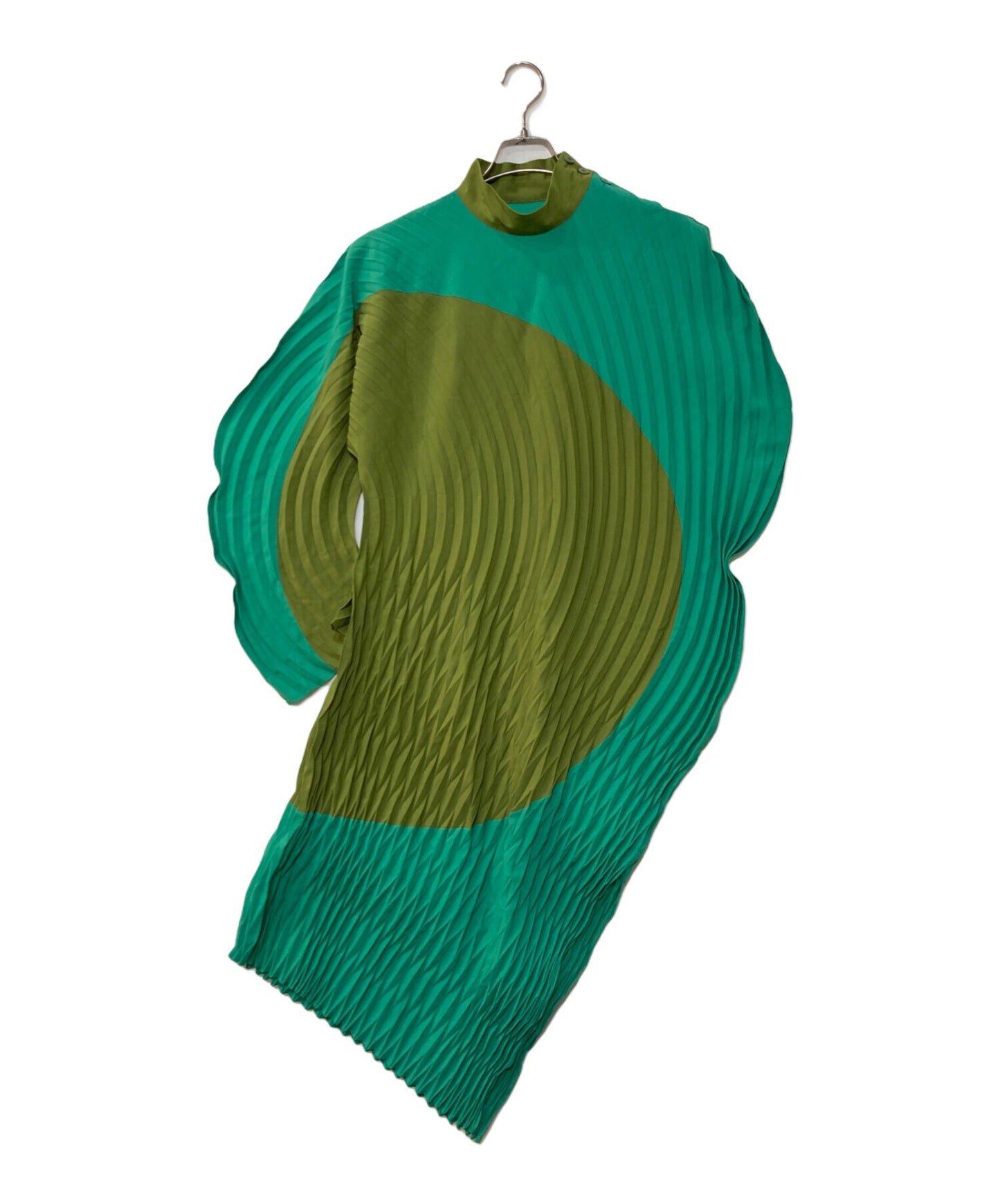 [Pre-owned] ISSEY MIYAKE FRONDS Asymmetrical Pleated Dress IM23FH103
