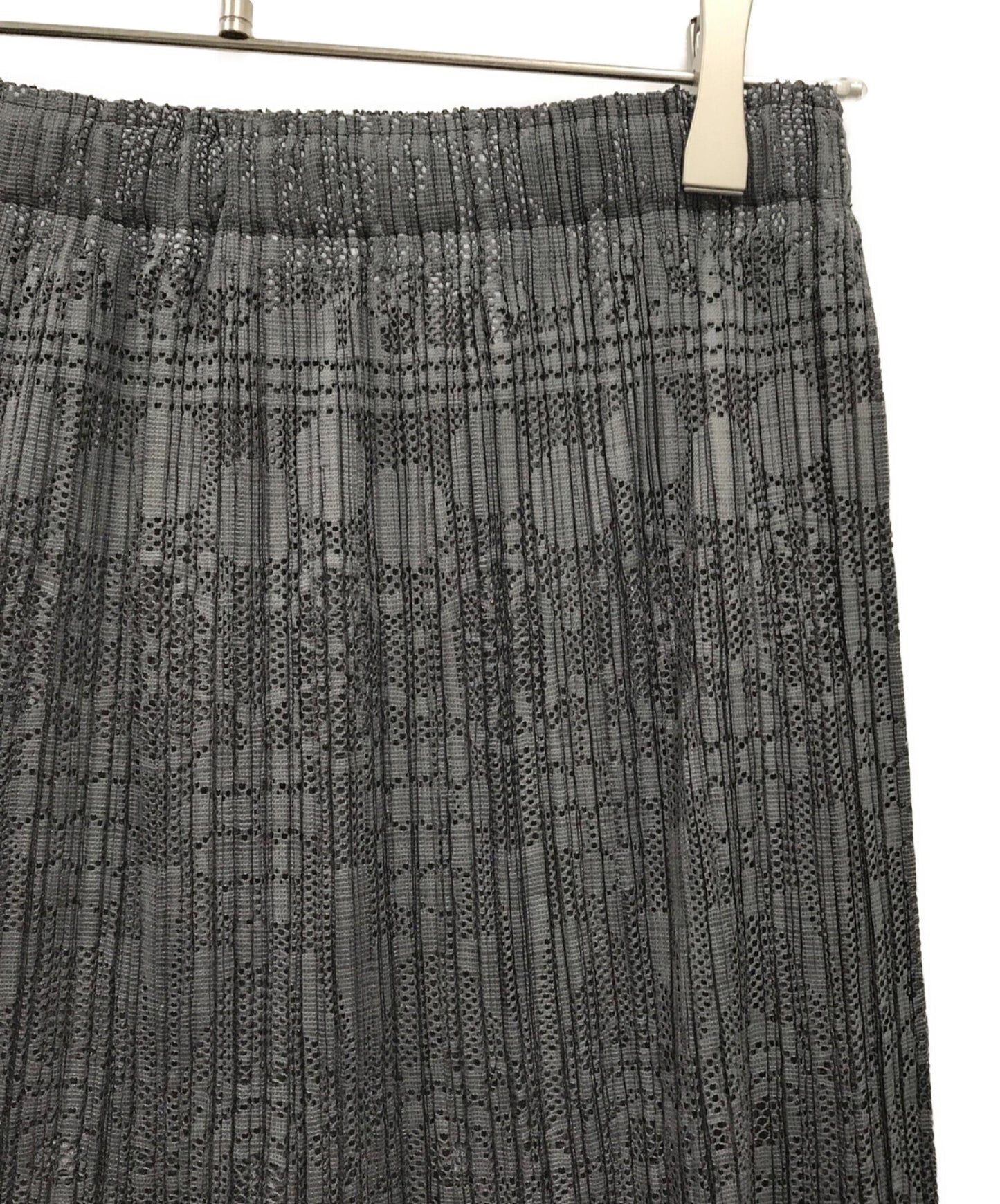 [Pre-owned] PLEATS PLEASE Pleated skirt with perforated design PP11-JG721