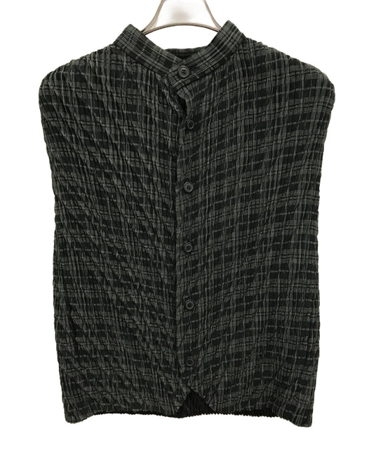 [Pre-owned] ISSEY MIYAKE MEN Pleated Vest/ME91-FE571 ME91-FE571