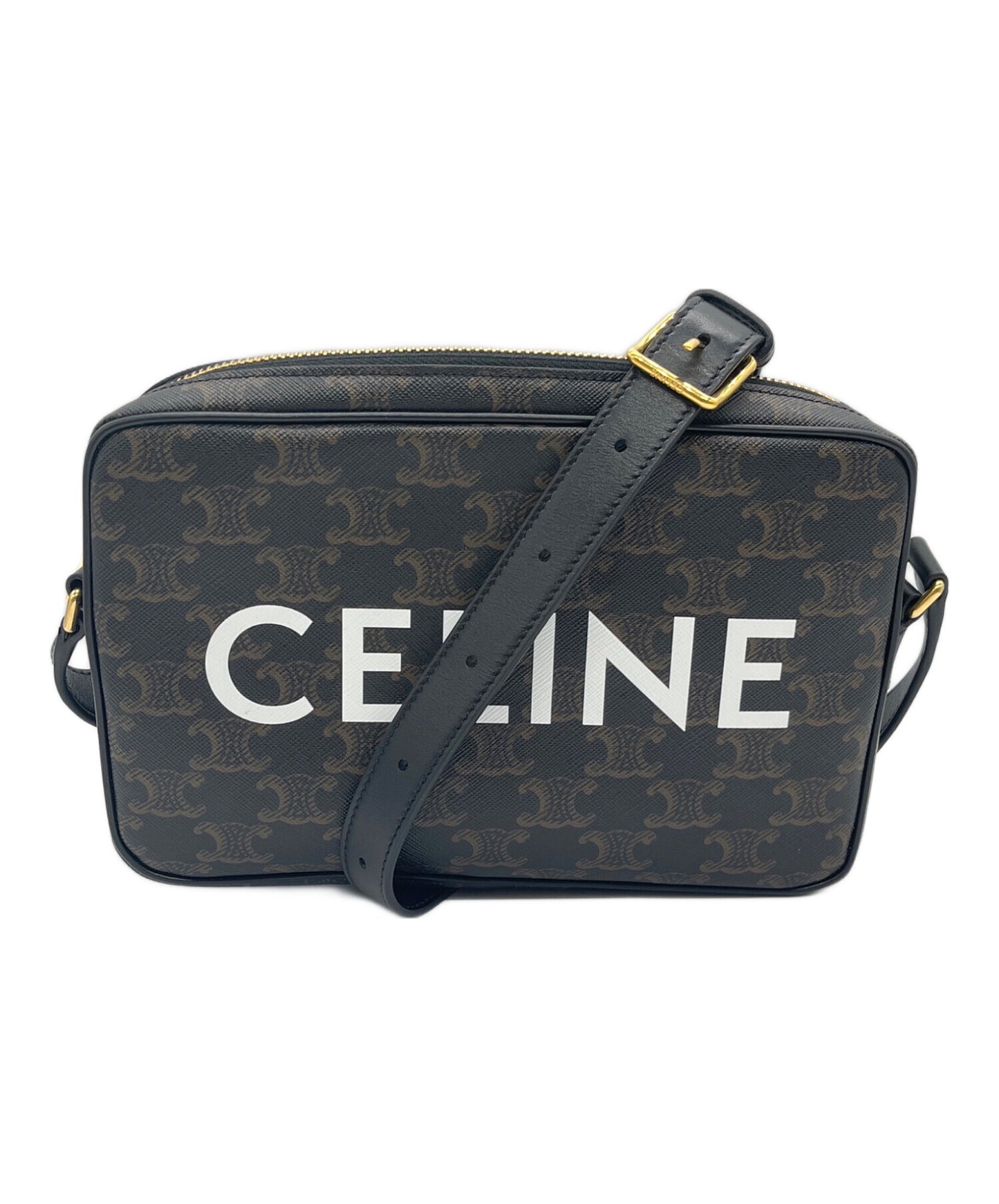 [Pre-owned] CELINE Trionf Shoulder Bag / Trion Canvas Shoulder Bag / Shoulder Bag
