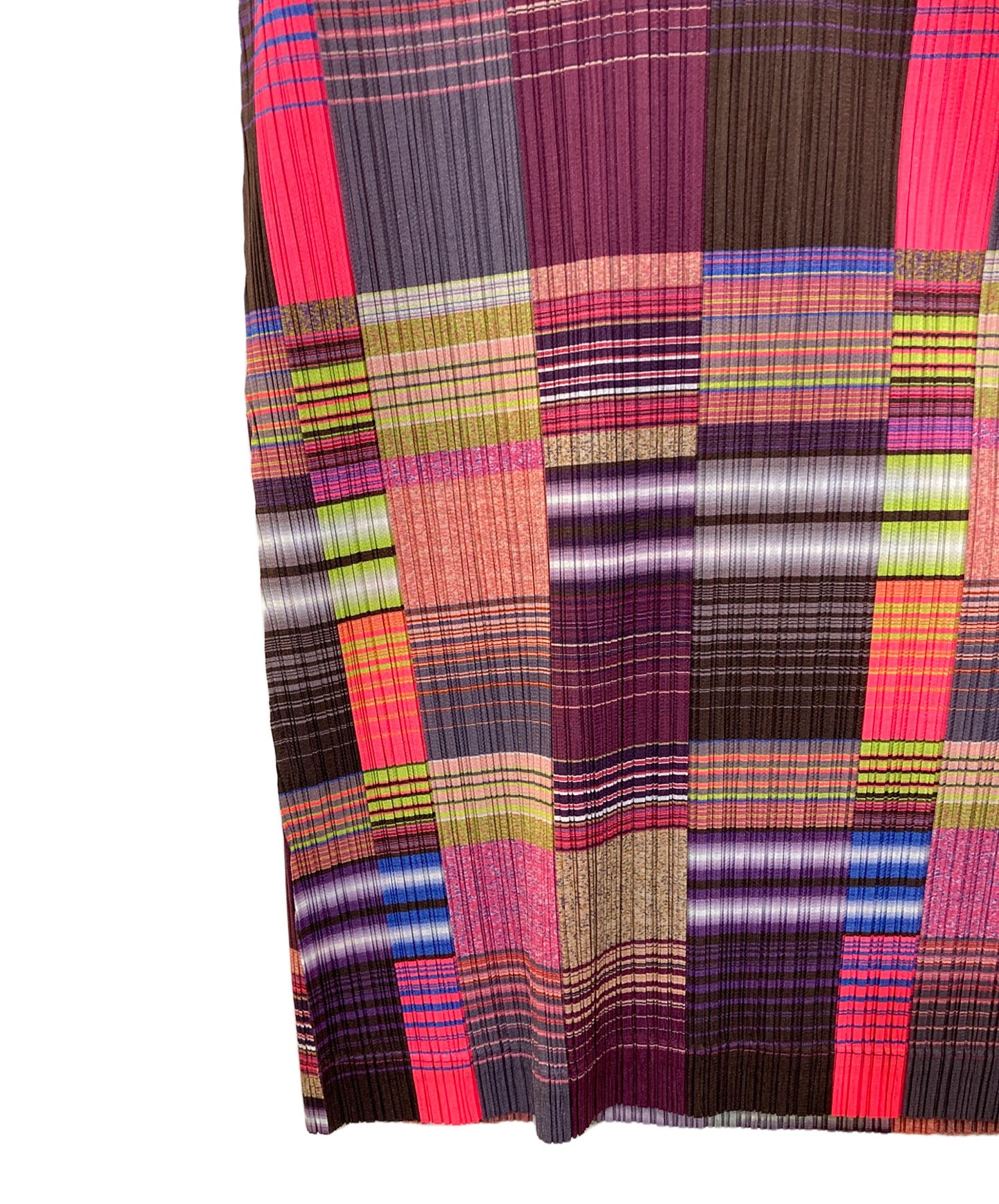 [Pre-owned] PLEATS PLEASE Skipper Color Block Pleated Dress PP01-JT316