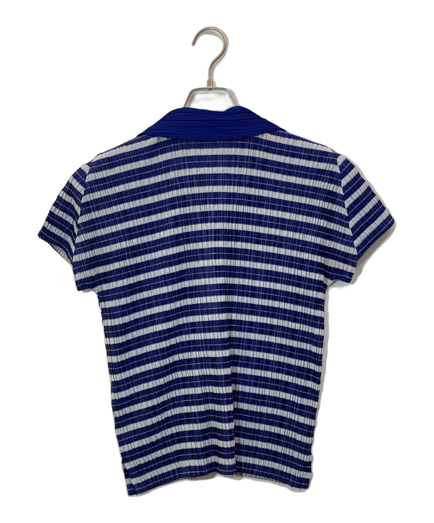 [Pre-owned] PLEATS PLEASE border pleats blouse PP01-JK674