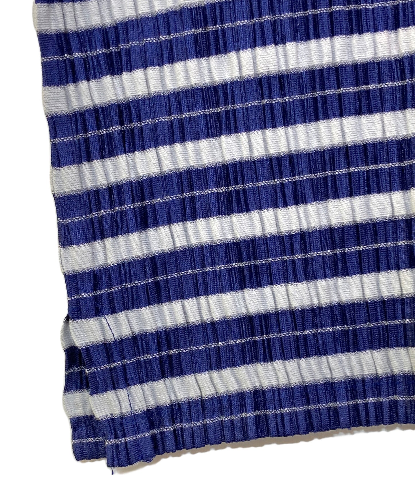 [Pre-owned] PLEATS PLEASE border pleats blouse PP01-JK674