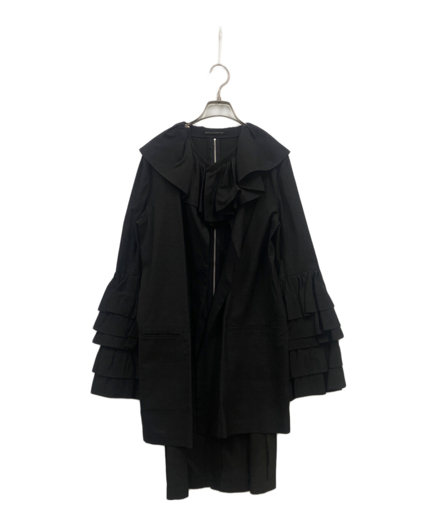 [Pre-owned] YOHJI YAMAMOTO Gathered Frill Dress Coat/FC-J13-964 FC-J13-964