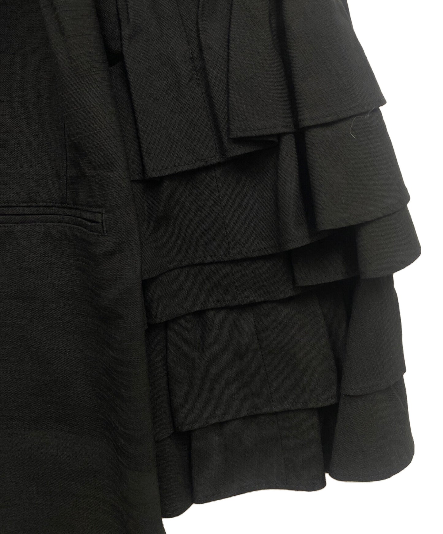 [Pre-owned] YOHJI YAMAMOTO Gathered Frill Dress Coat/FC-J13-964 FC-J13-964