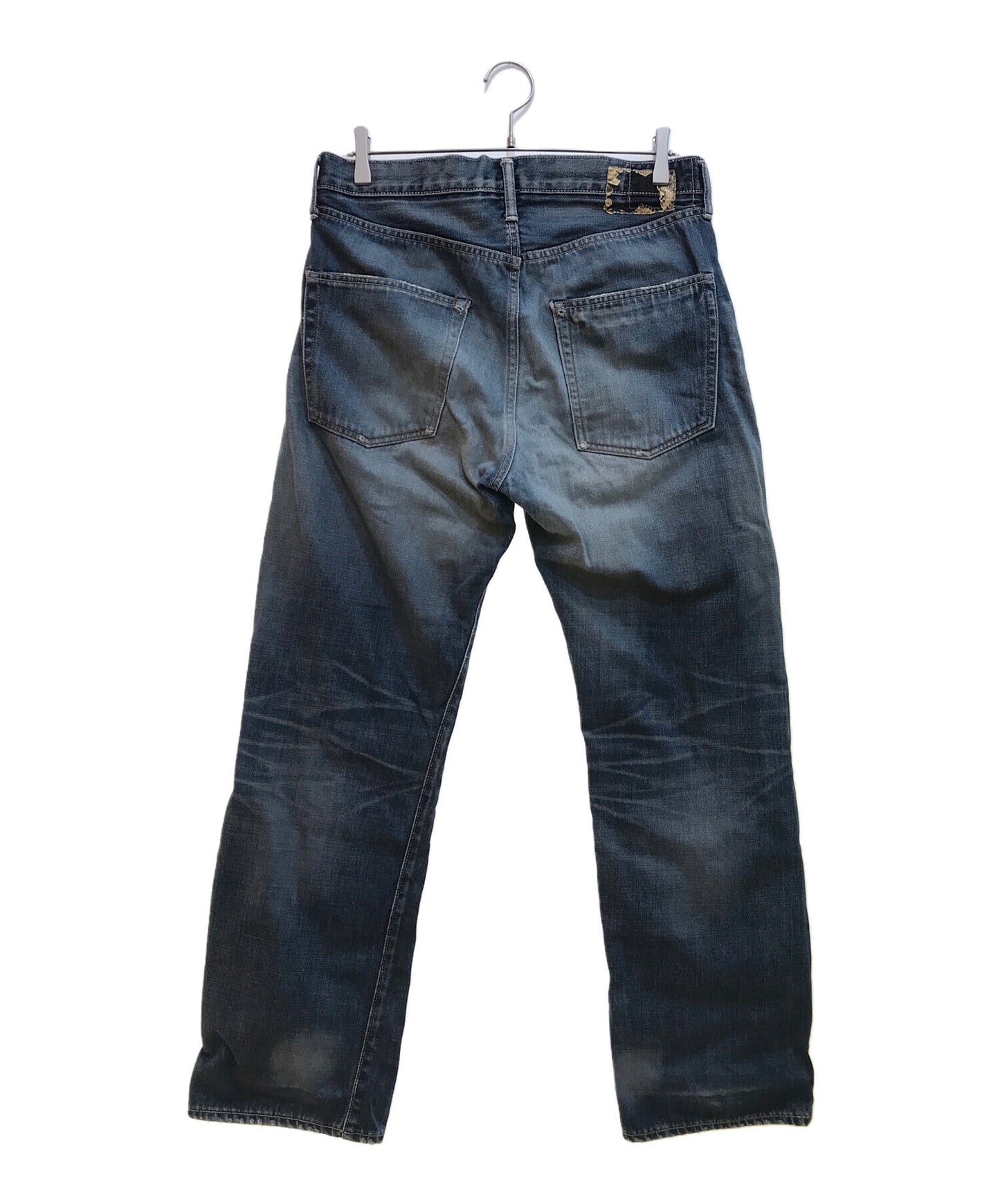 [Pre-owned] VISVIM Fluxus Damaged Denim Pants/01D2