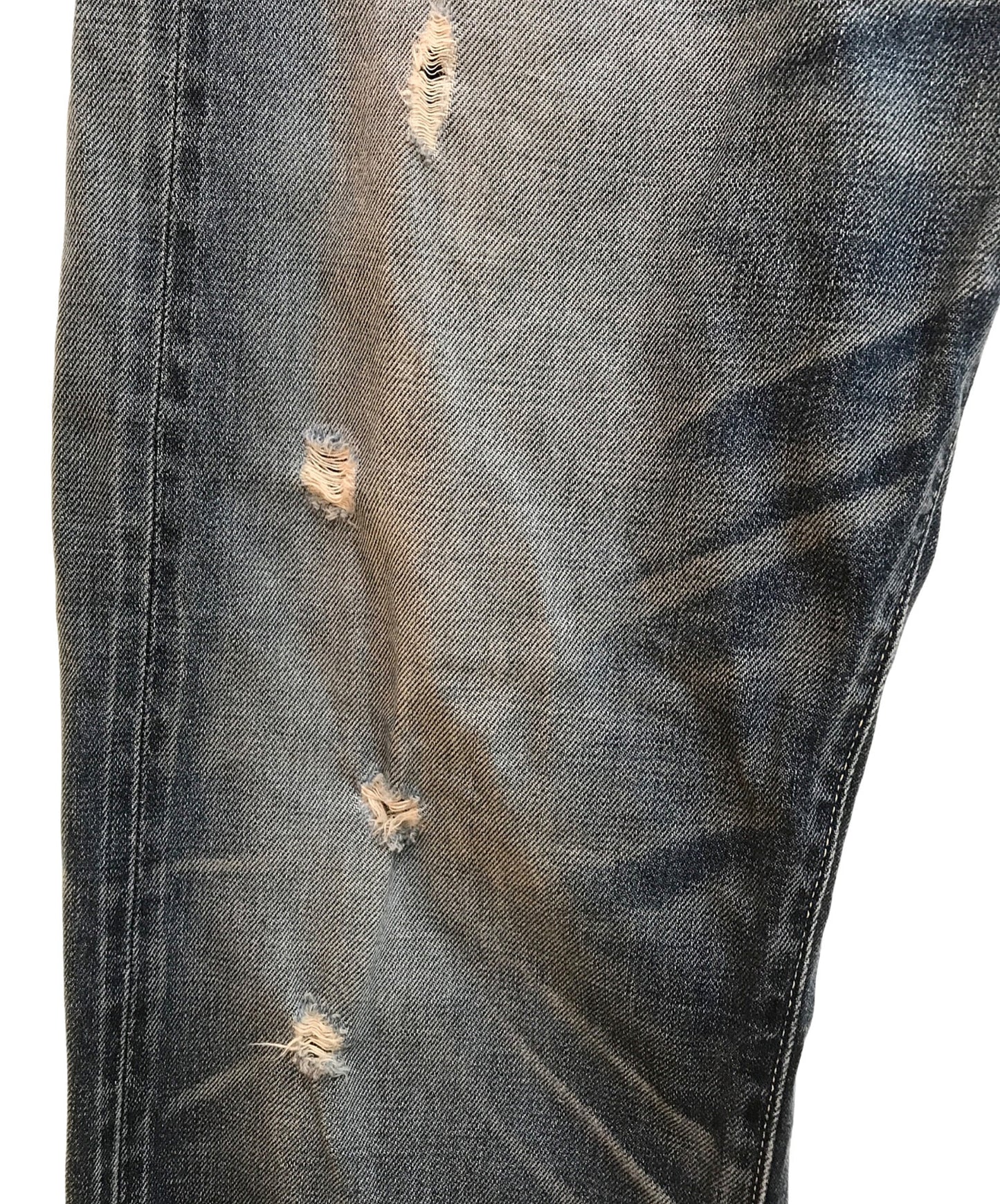 [Pre-owned] VISVIM Fluxus Damaged Denim Pants/01D2