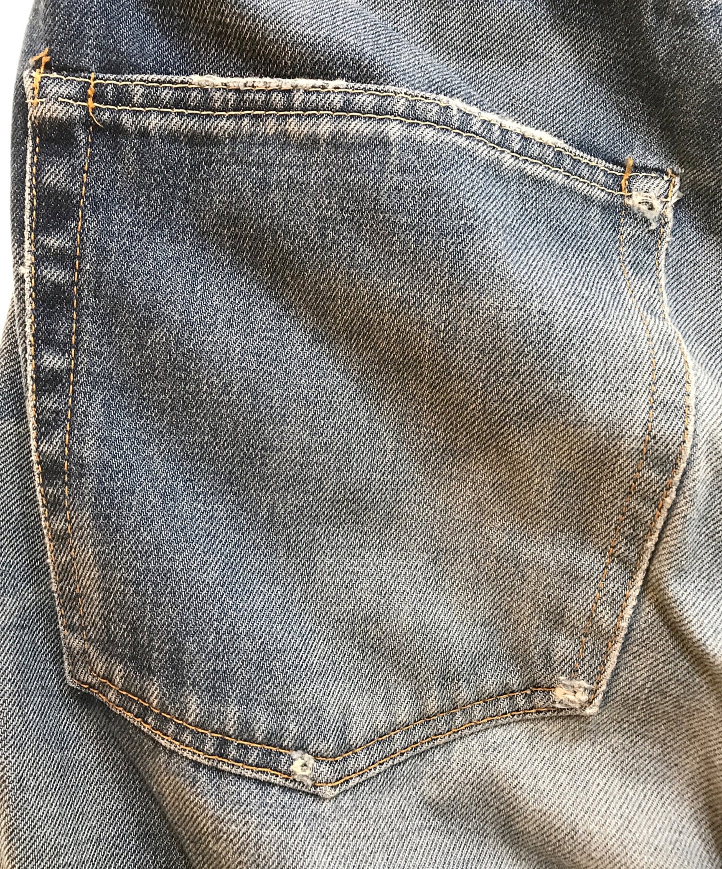 [Pre-owned] VISVIM Fluxus Damaged Denim Pants/01D2
