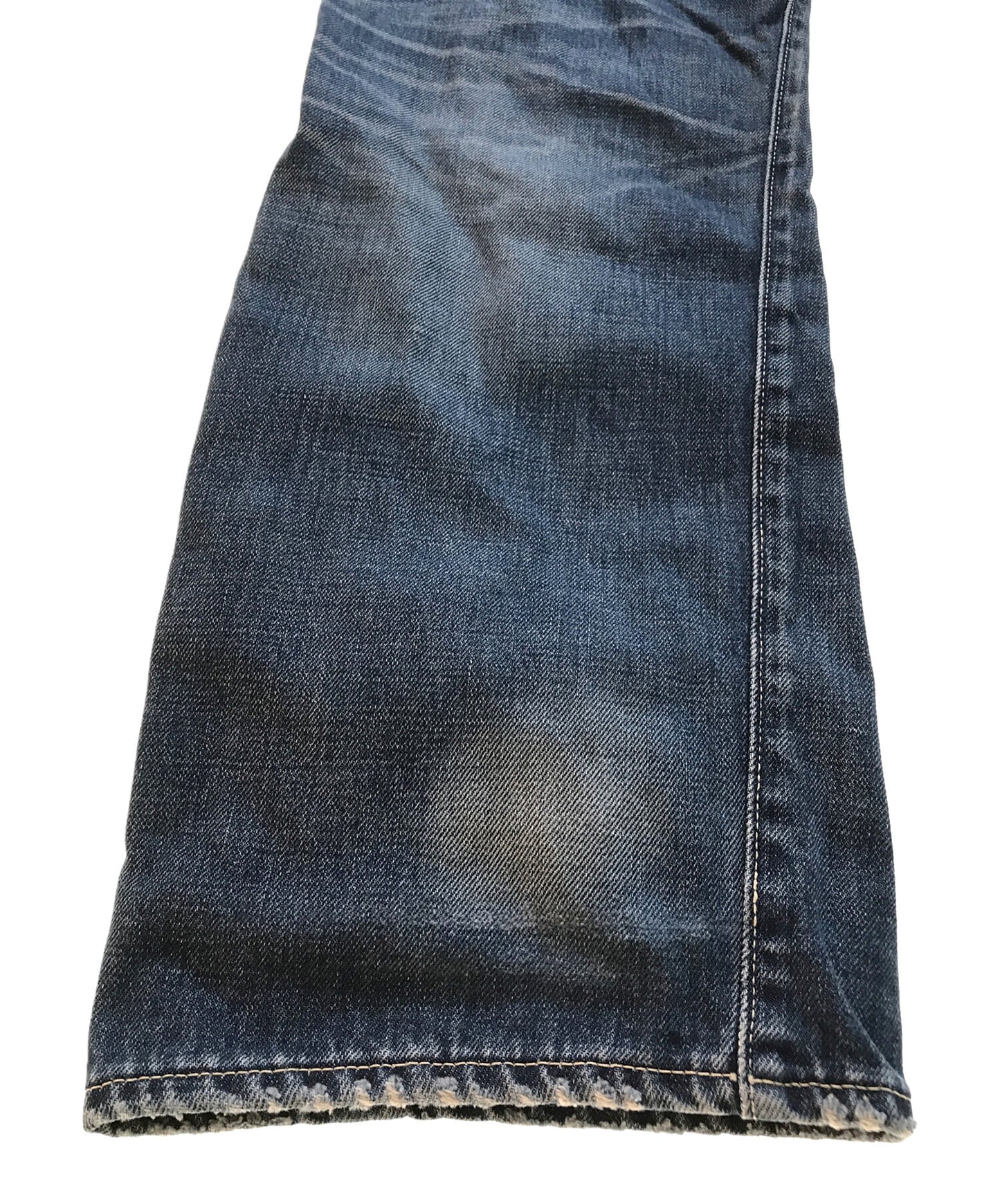 [Pre-owned] VISVIM Fluxus Damaged Denim Pants/01D2