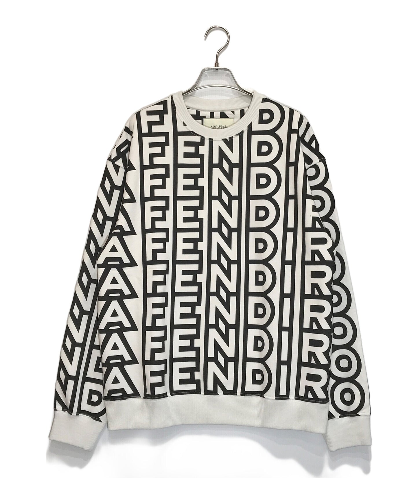[Pre-owned] FENDI Crew neck sweatshirt with all-over pattern/FY3938 AM14 FY3938 AM14