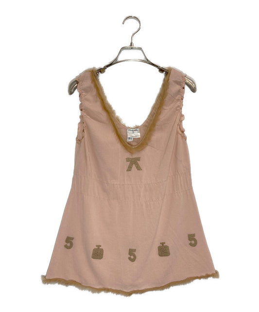 [Pre-owned] CHANEL Silk blend sleeveless blouse P21898V11912/03A
