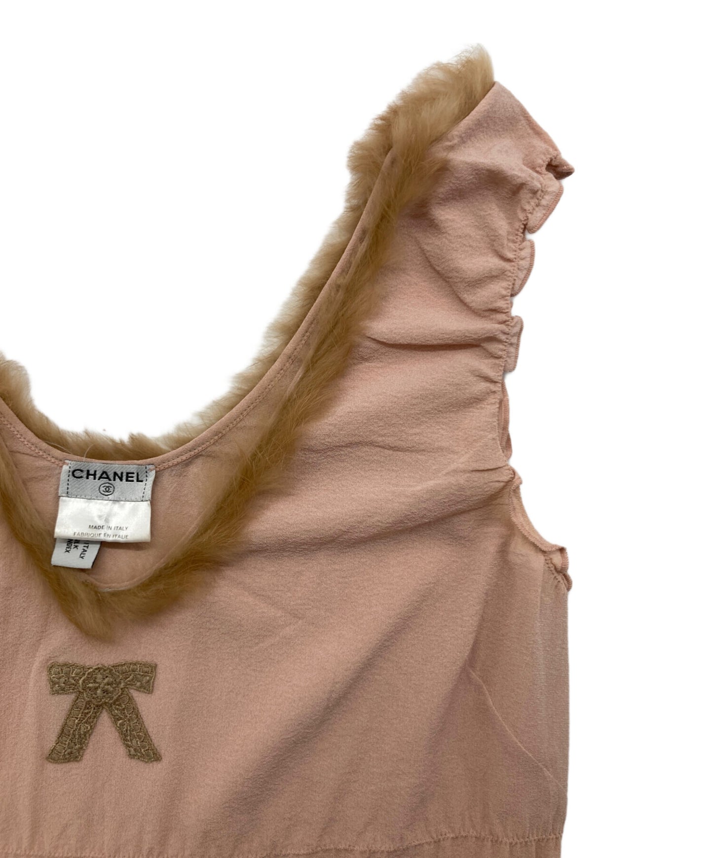 [Pre-owned] CHANEL Silk blend sleeveless blouse P21898V11912/03A