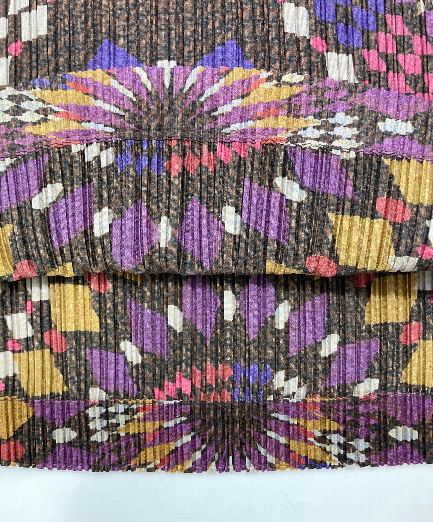 [Pre-owned] PLEATS PLEASE Pleated dress with all-over pattern PP03-JT631