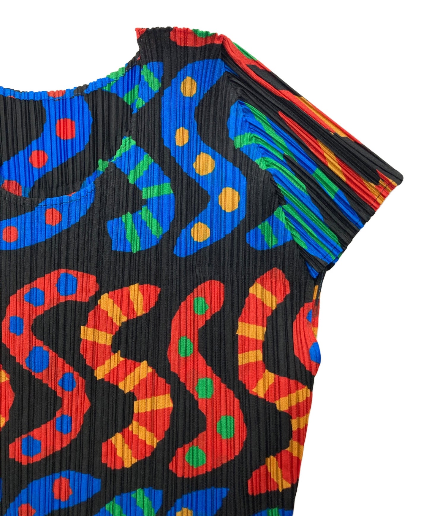 [Pre-owned] PLEATS PLEASE Snake print pleated cut and sewn PP13-JK794