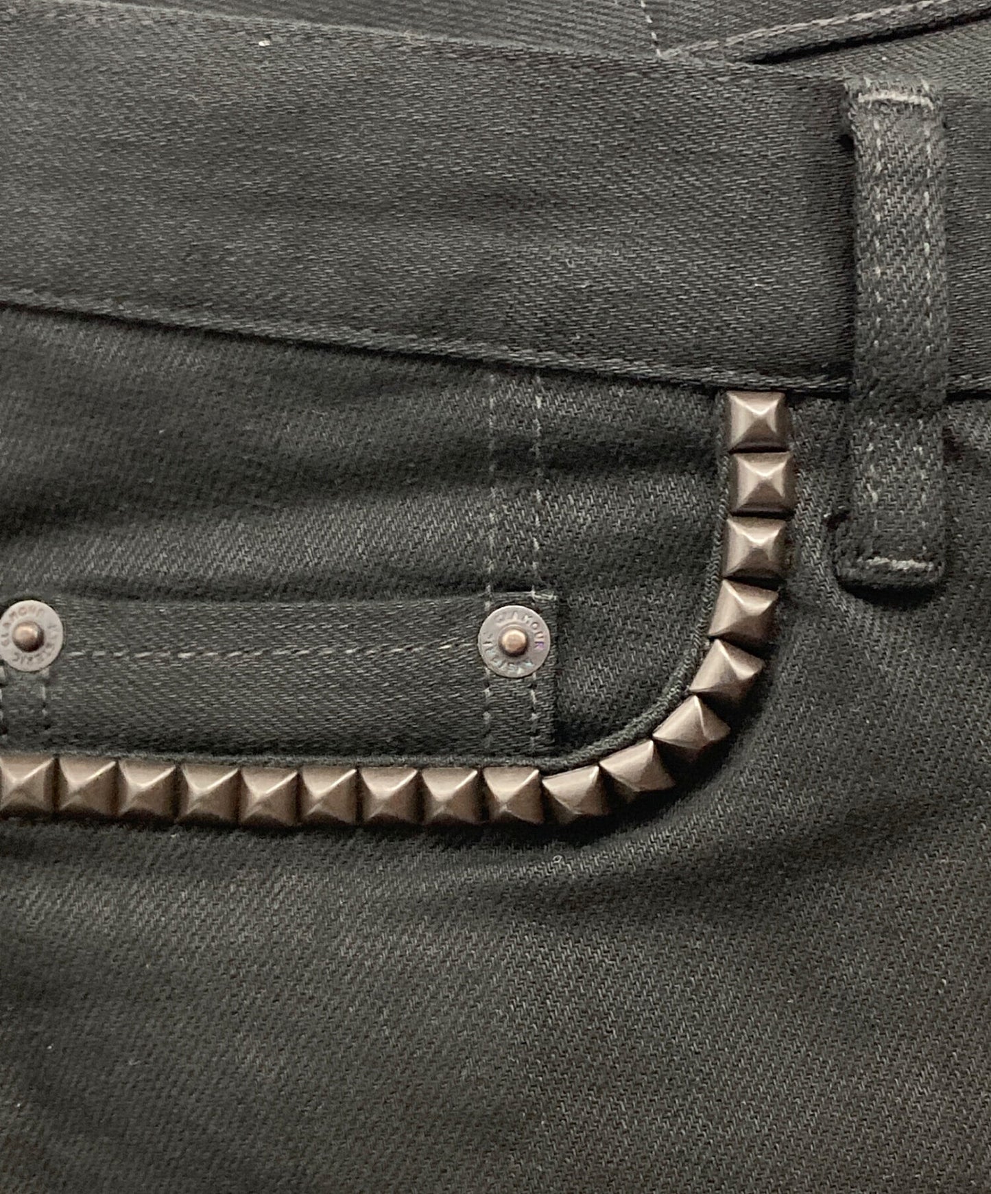 [Pre-owned] Hysteric Glamour Studded Slim Stretch Denim Pants 0241AP20