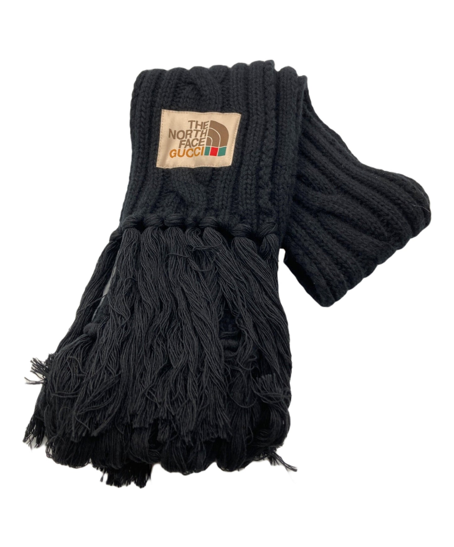 [Pre-owned] GUCCI fringe scarf 653561
