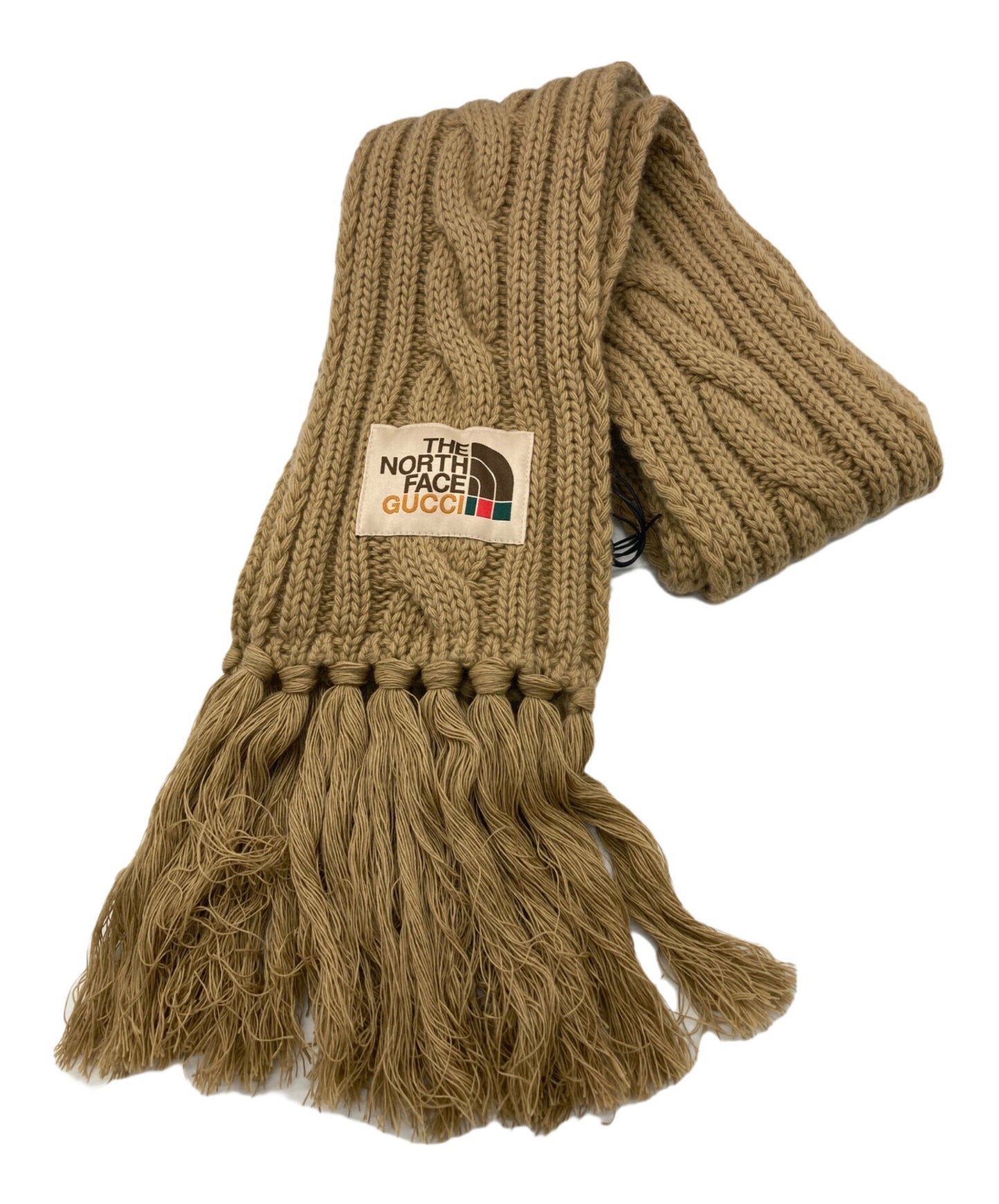[Pre-owned] GUCCI fringe scarf 653561