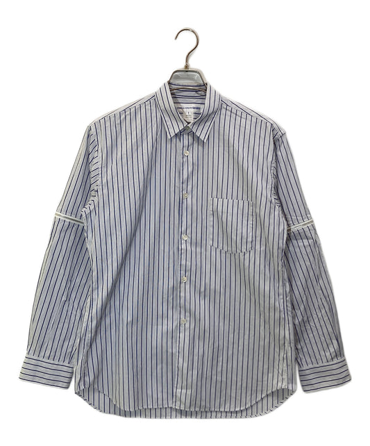 [Pre-owned] COMME des GARCONS SHIRT STRIPE ZIPPER ON L/S SHIRT W27059