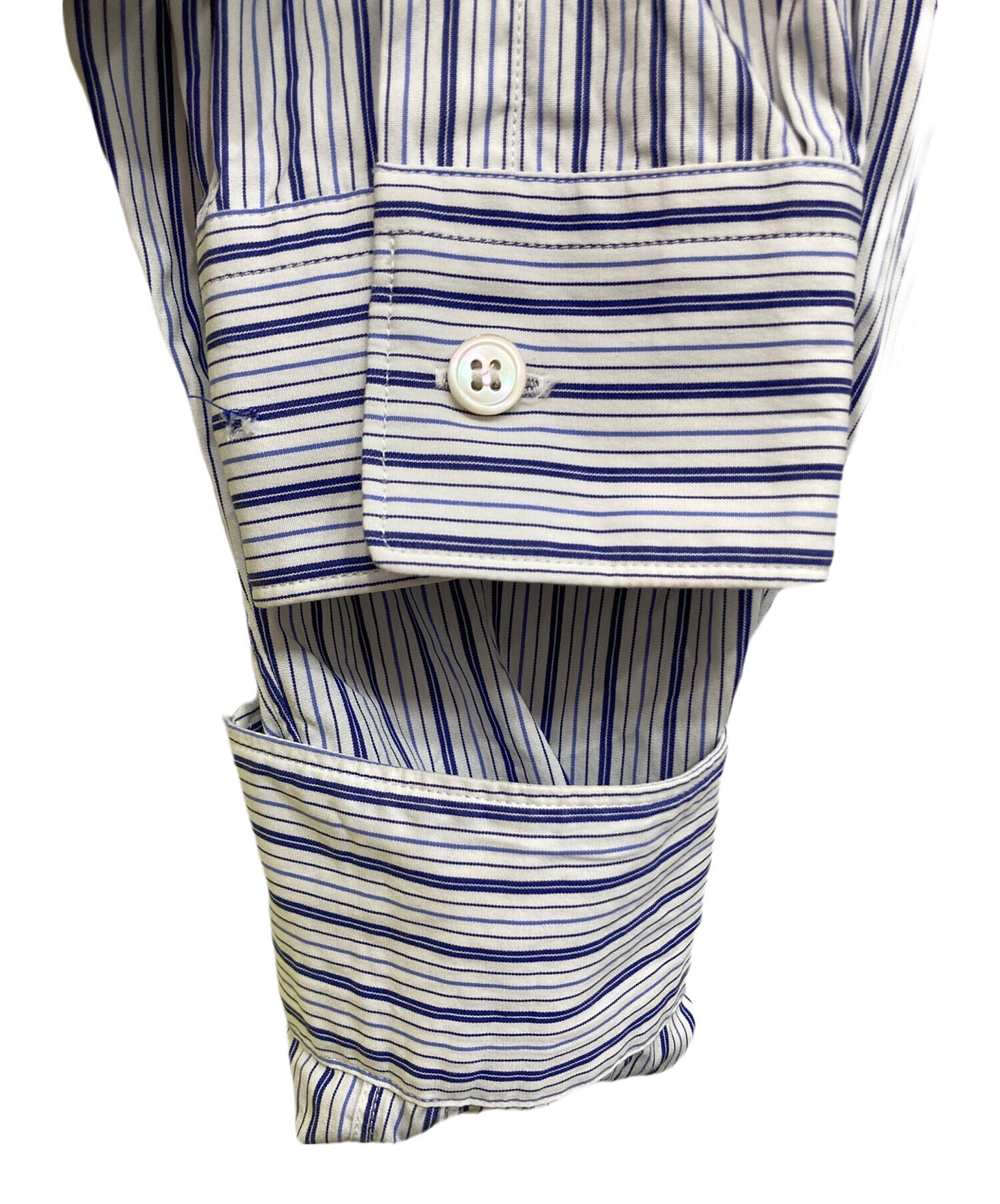 [Pre-owned] COMME des GARCONS SHIRT STRIPE ZIPPER ON L/S SHIRT W27059