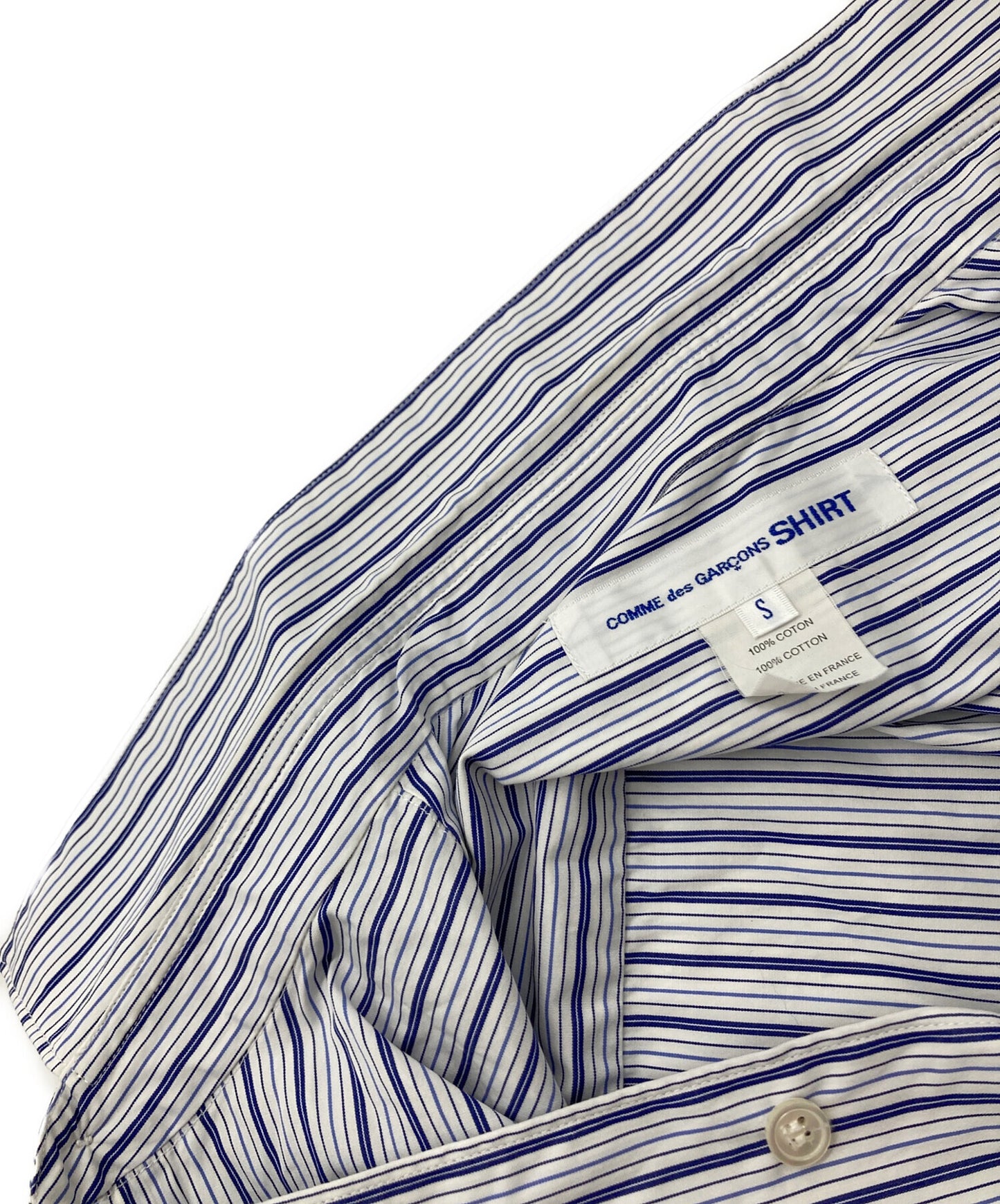 [Pre-owned] COMME des GARCONS SHIRT STRIPE ZIPPER ON L/S SHIRT W27059