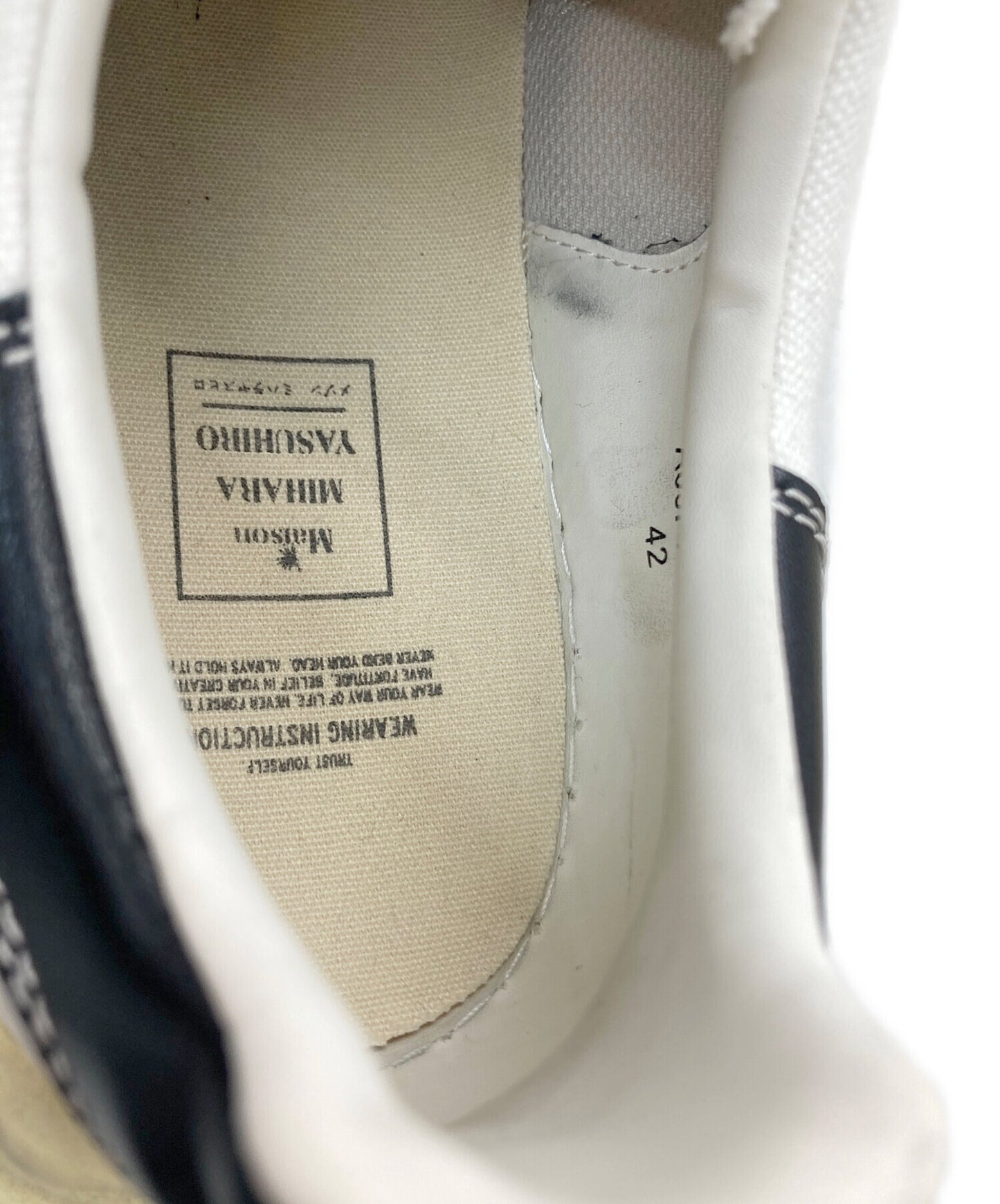[Pre-owned] MIHARA YASUHIRO "BLAKEY" VL OG Sole Canvas Low-top Sneaker A09FW732