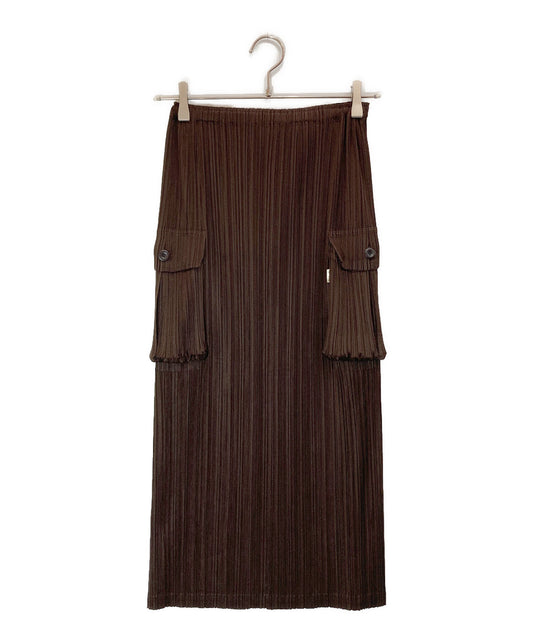 [Pre-owned] PLEATS PLEASE Pleated Cargo Pocket Skirt PP61-JG126
