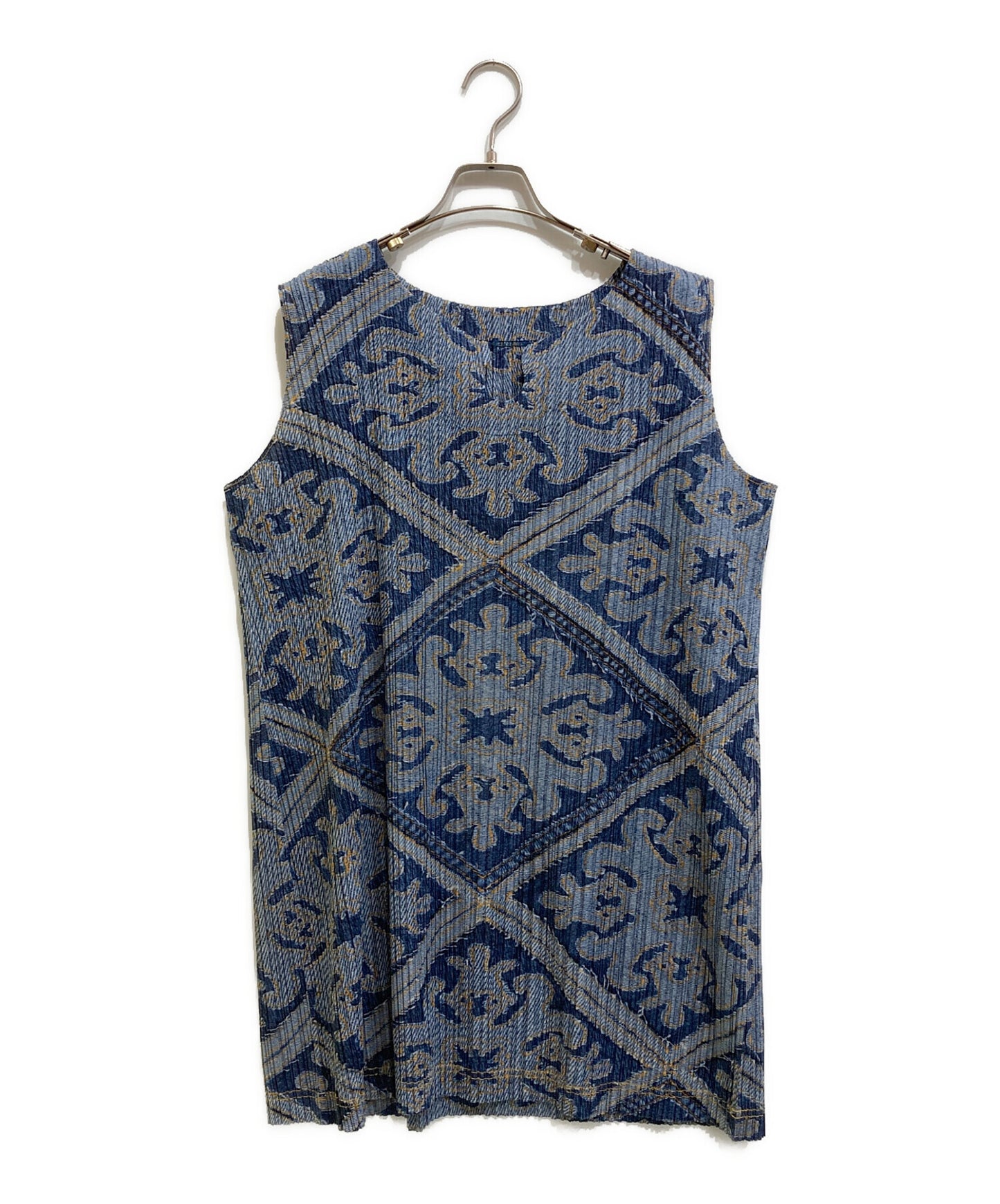 [Pre-owned] PLEATS PLEASE Transfer Print Pleated Dress PP91-JK565