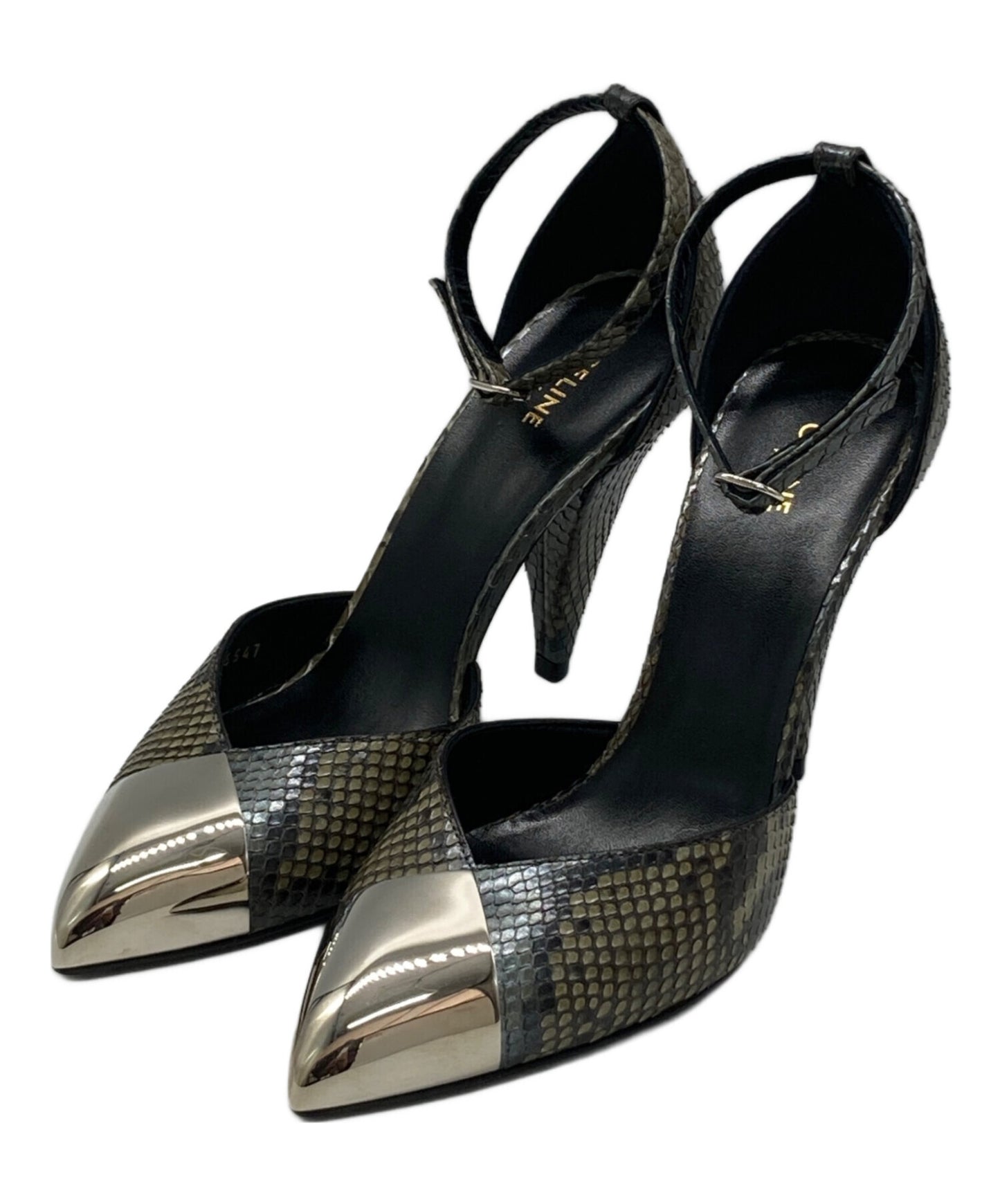 [Pre-owned] CELINE Python Heel Pumps
