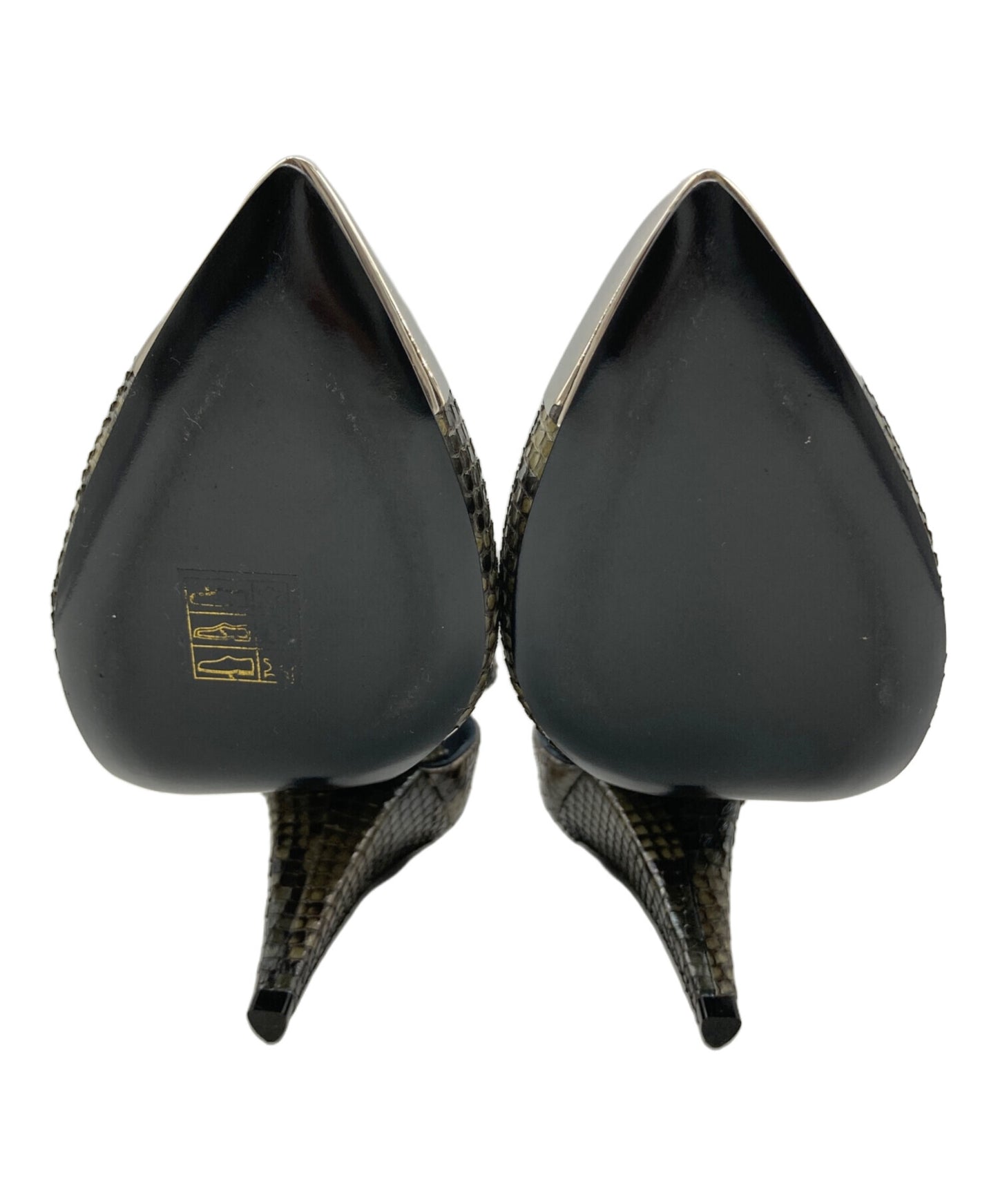 [Pre-owned] CELINE Python Heel Pumps