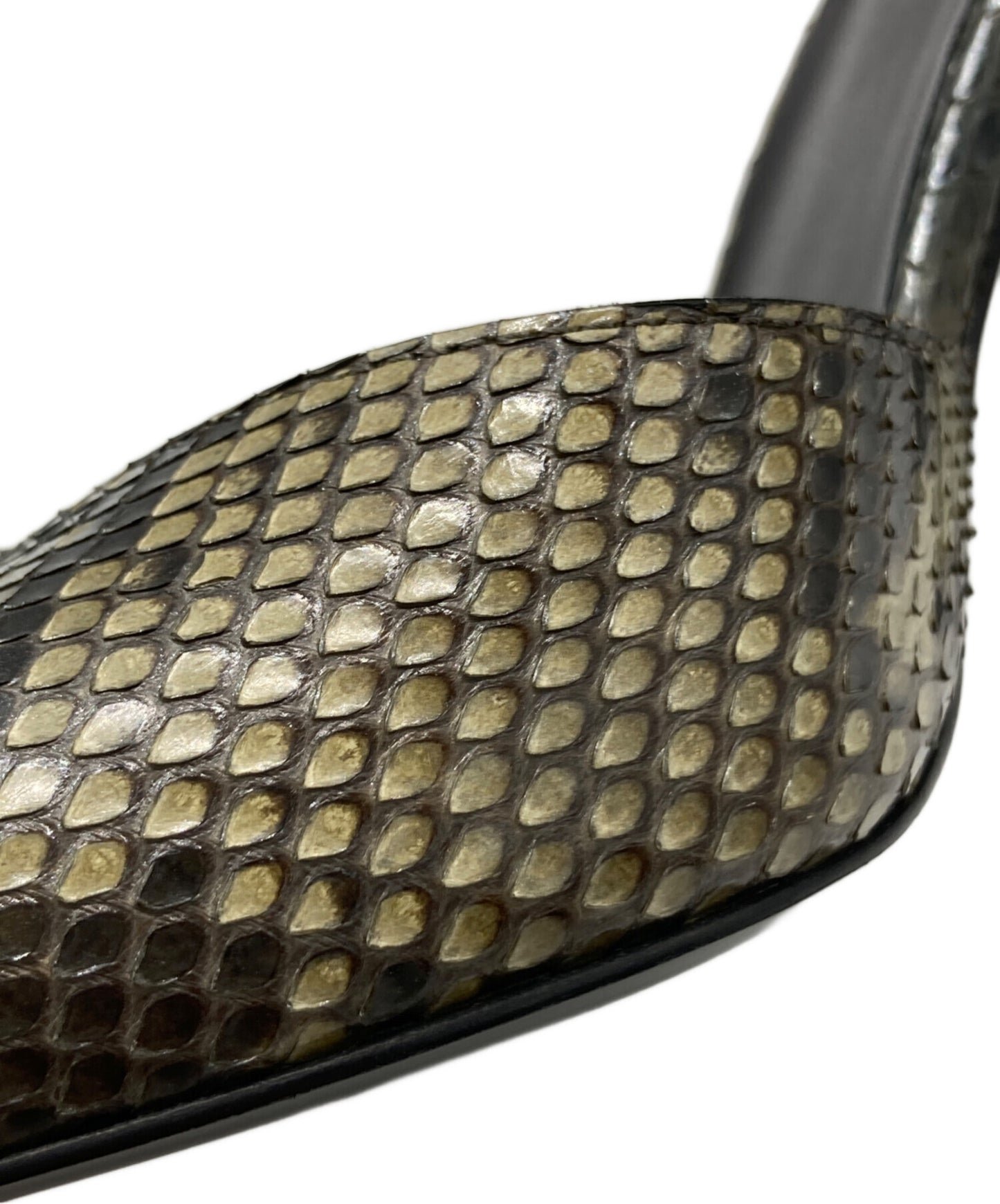 [Pre-owned] CELINE Python Heel Pumps