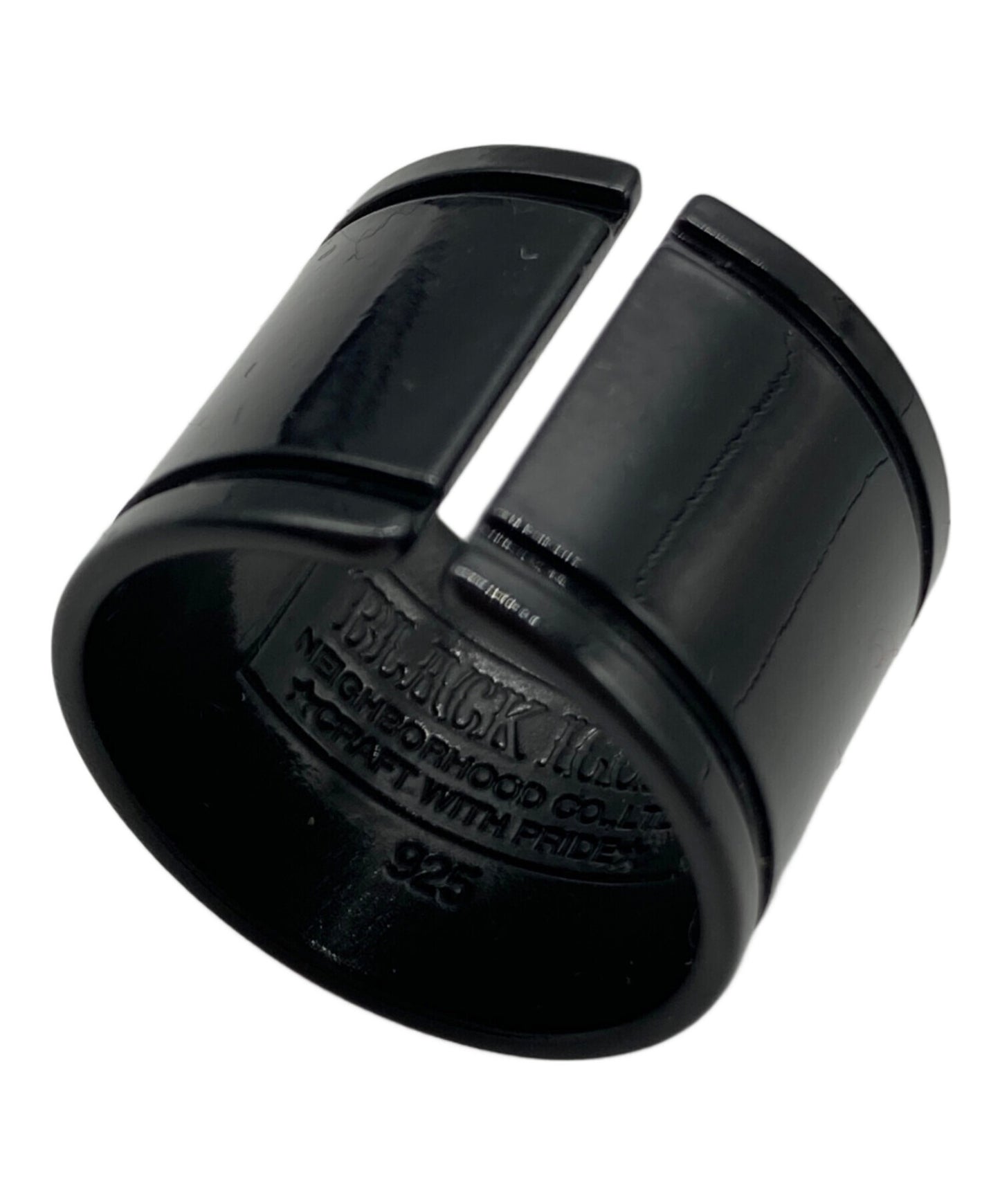 [Pre-owned] NEIGHBORHOOD Black coated silver ring