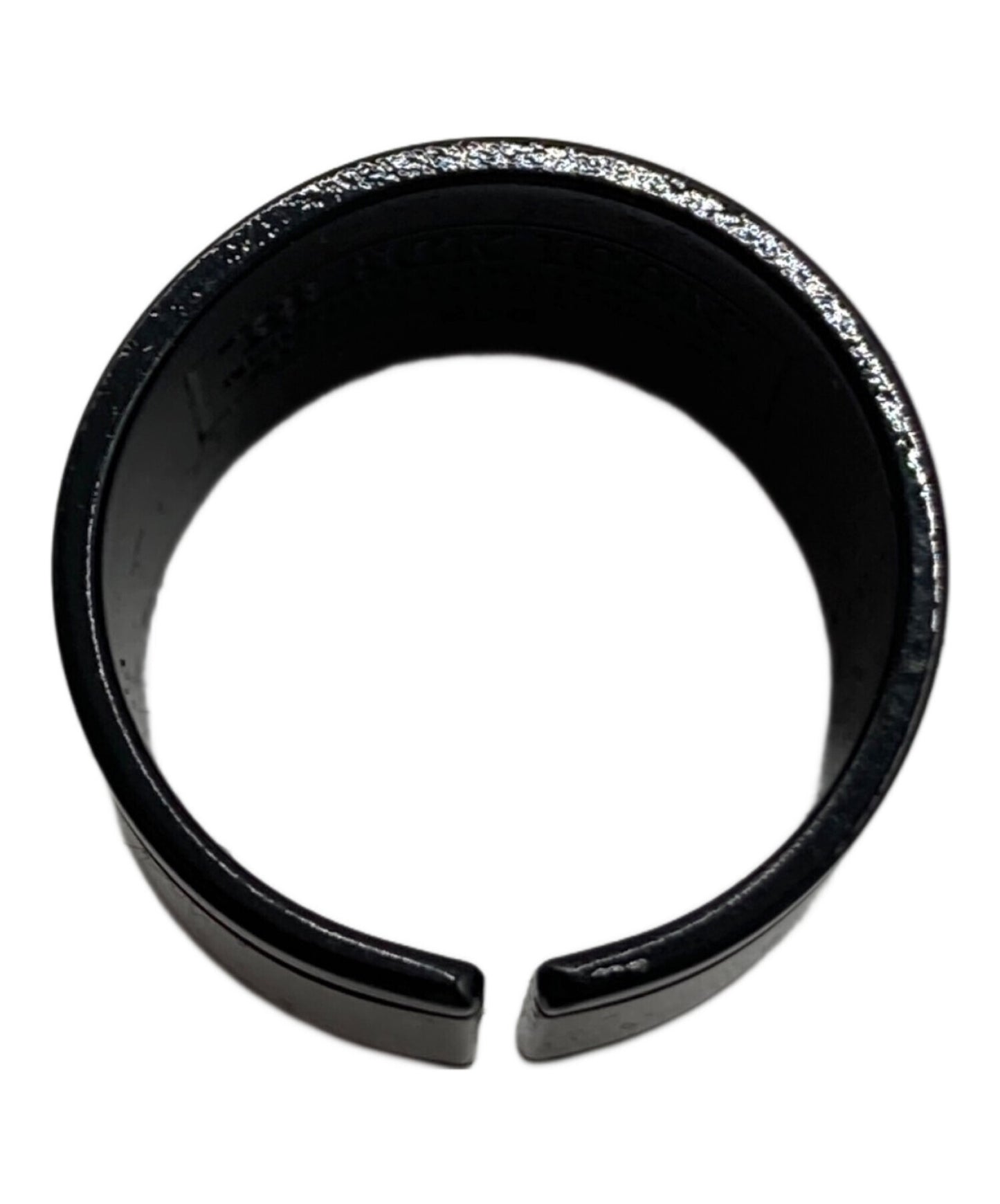 [Pre-owned] NEIGHBORHOOD Black coated silver ring
