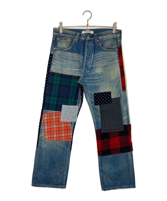 [Pre-owned] JUNYA WATANABE COMME des GARCONS Mixed-Fabric Patchwork Denim Pants JL-P203