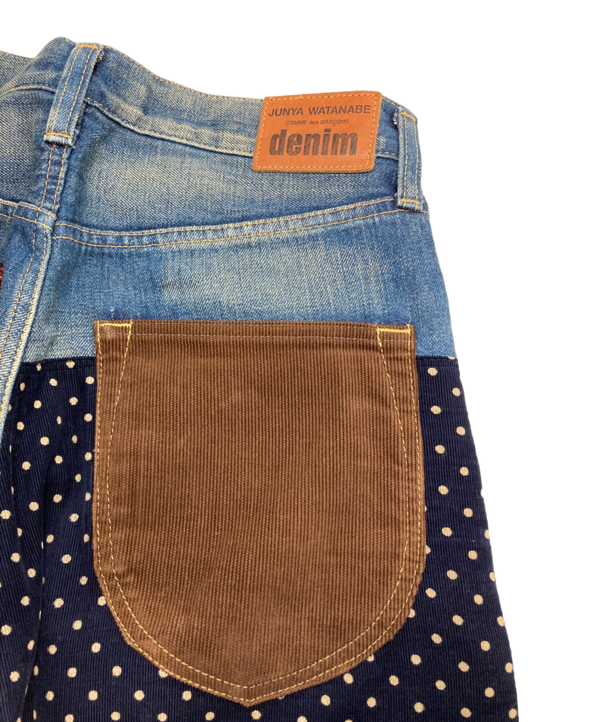 [Pre-owned] JUNYA WATANABE COMME des GARCONS Mixed-Fabric Patchwork Denim Pants JL-P203