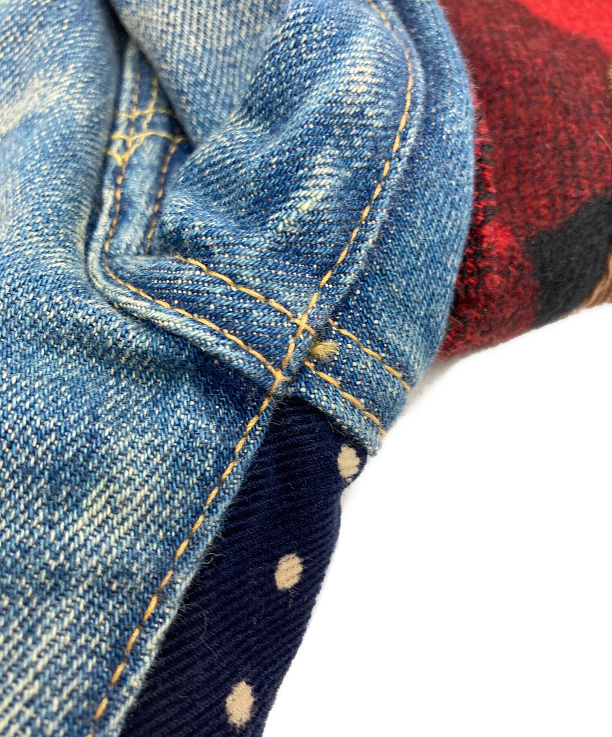 [Pre-owned] JUNYA WATANABE COMME des GARCONS Mixed-Fabric Patchwork Denim Pants JL-P203