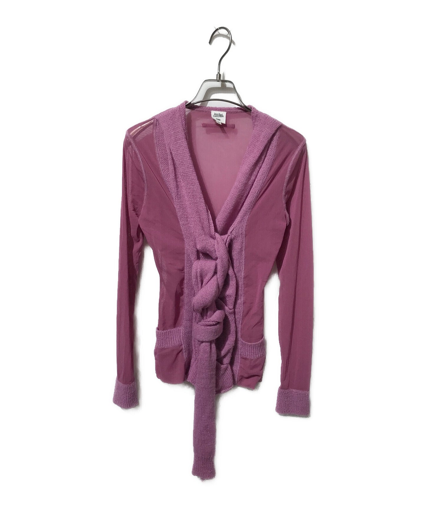 [Pre-owned] Jean Paul Gaultier FEMME Back Power Net Knit Cardigan