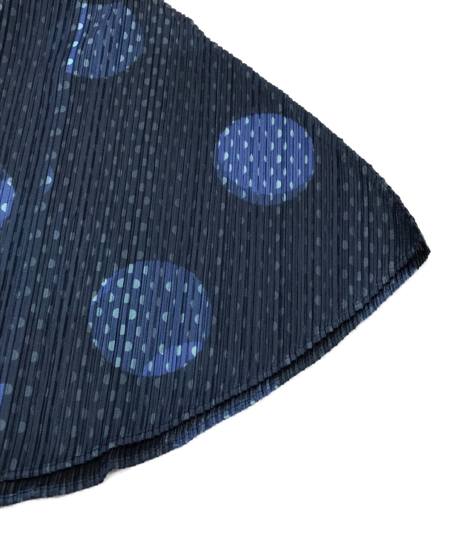 Pre-owned] PLEATS PLEASE Pleated Dot Sleeveless Dress PP01-JH715