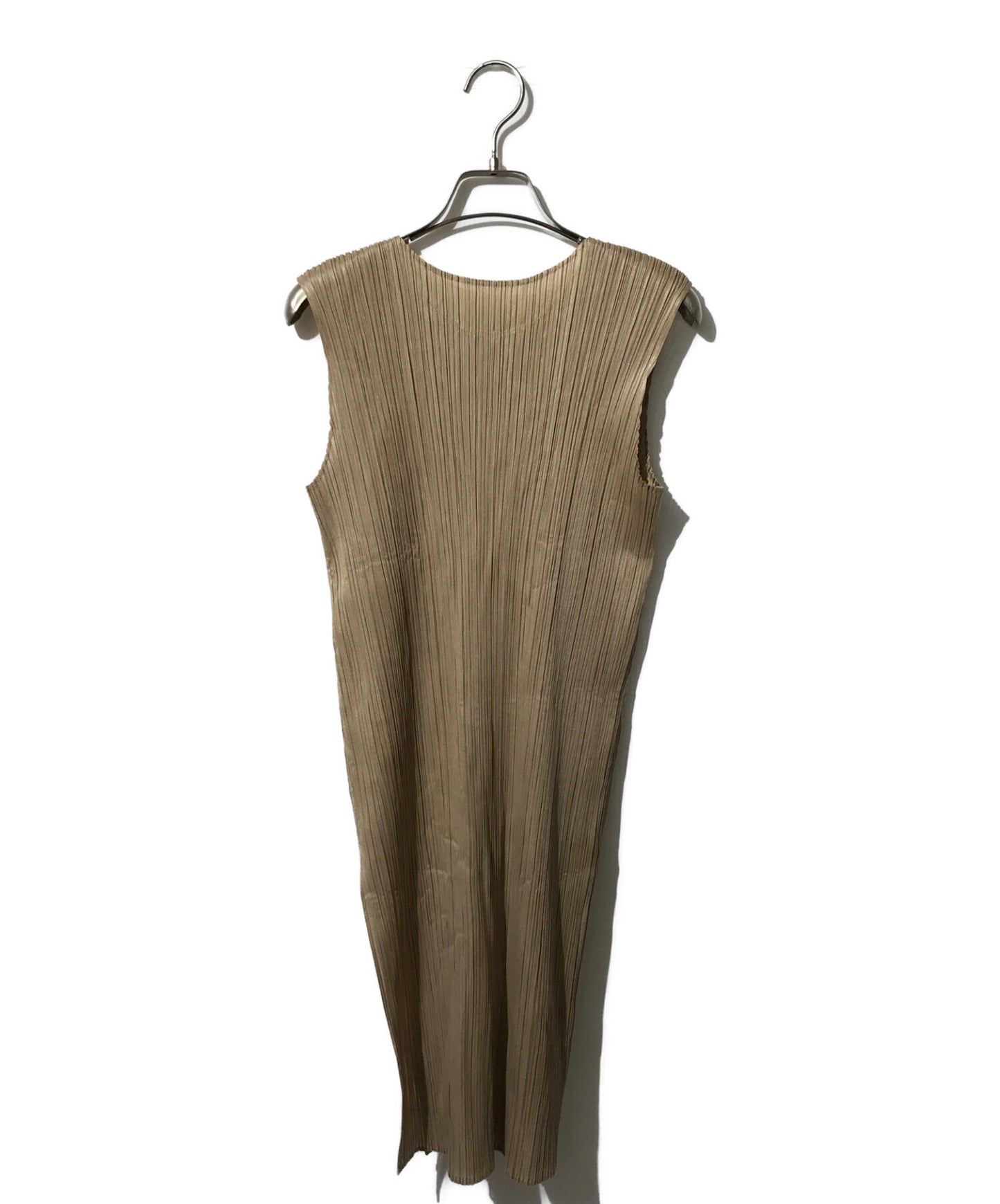 [Pre-owned] PLEATS PLEASE Side Slit Pleated Sleeveless Dress PP13-JT113