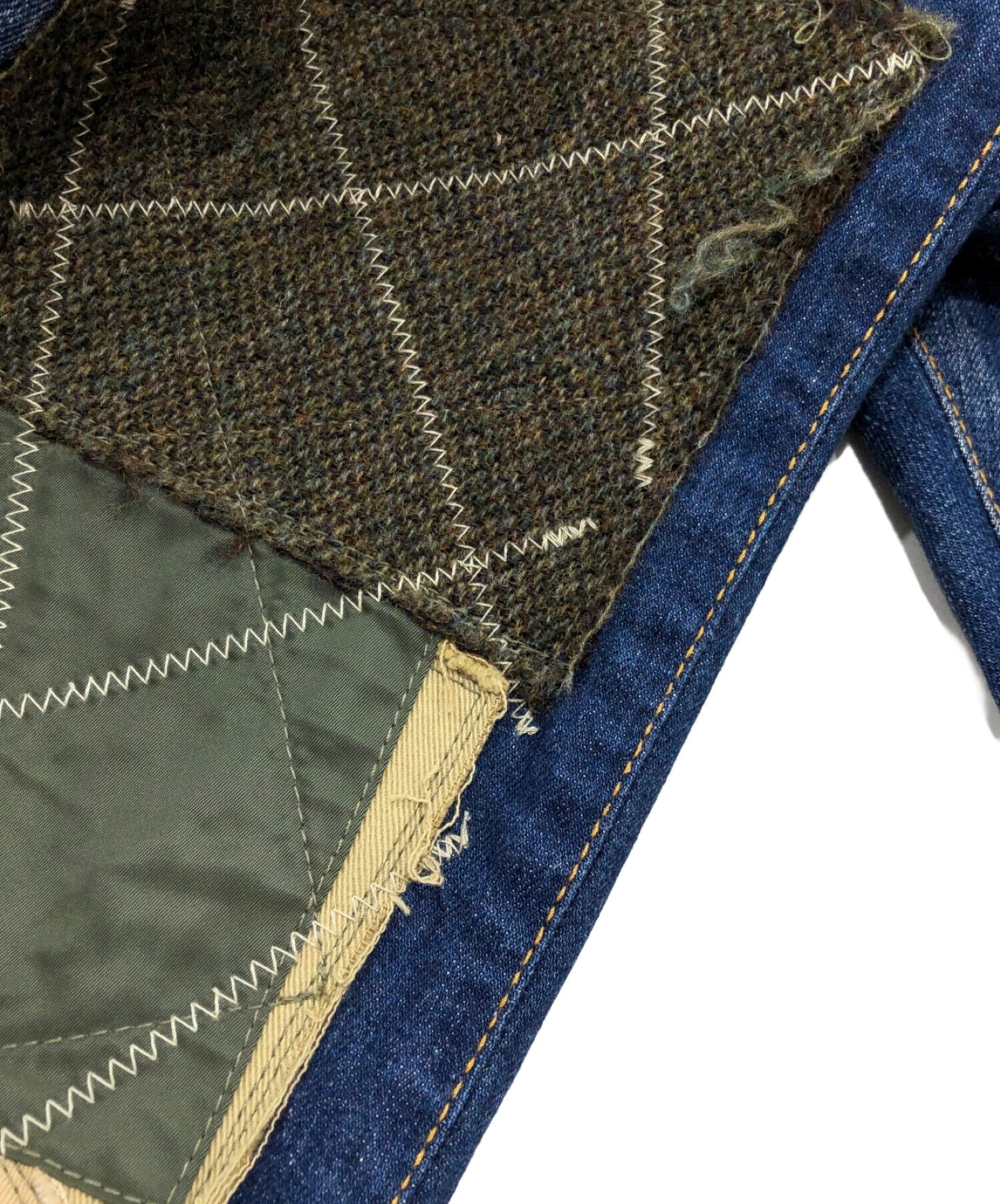 [Pre-owned] COMME des GARCONS JUNYA WATANABE MAN Customized patchwork denim pants WP-P204
