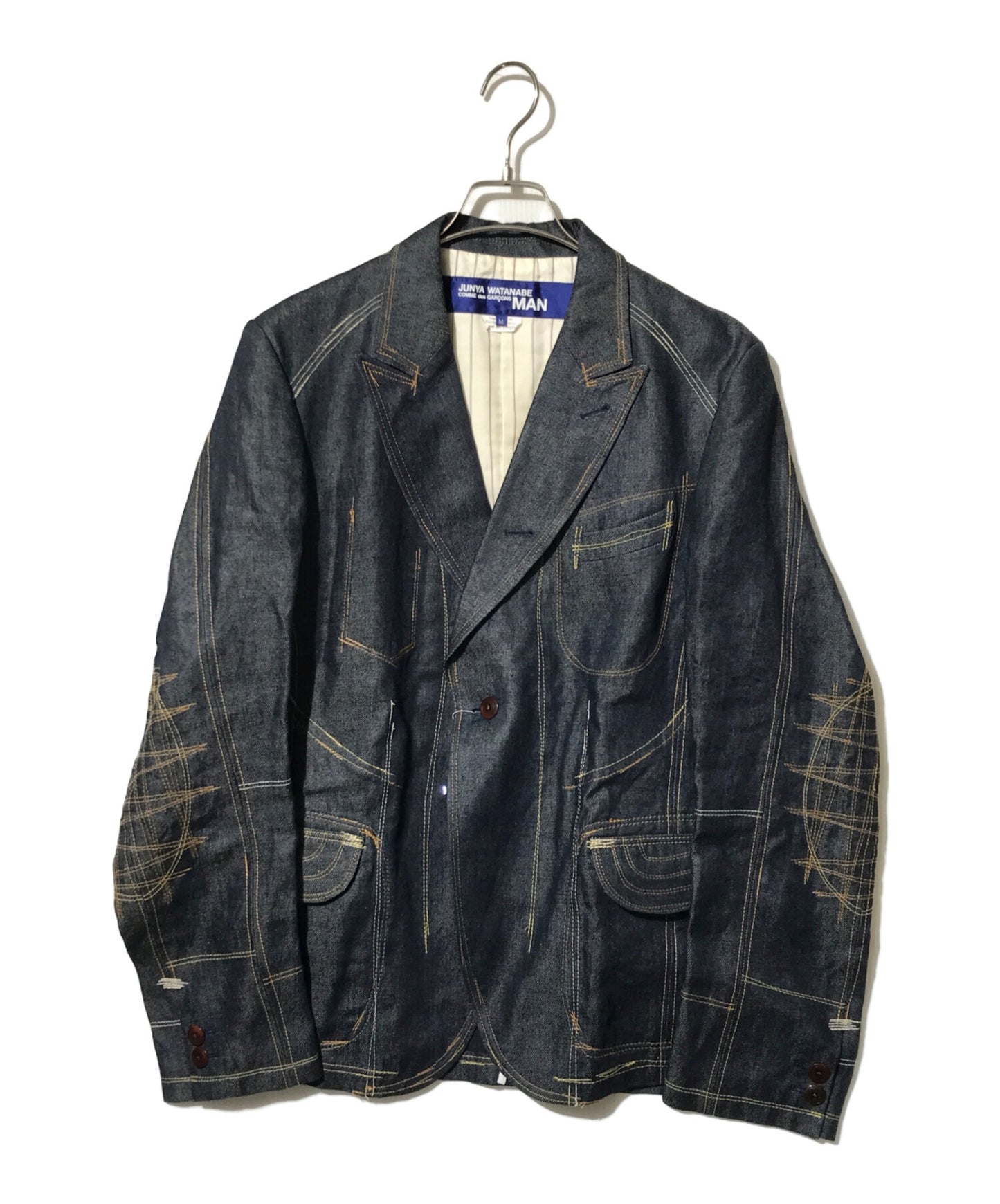 [Pre-owned] COMME des GARCONS JUNYA WATANABE MAN Linen Denim 1B Stitched Jacket WG-J027