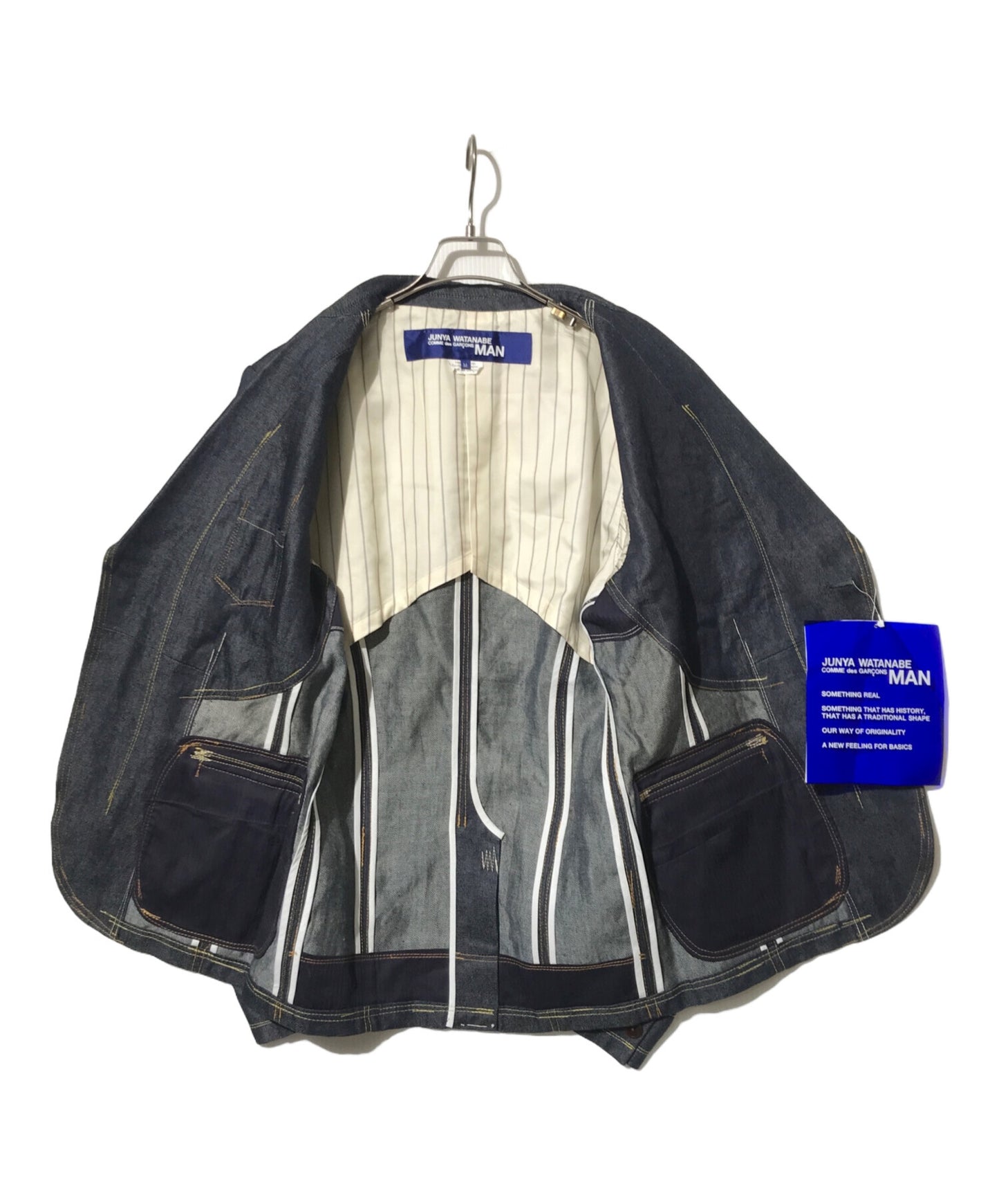 [Pre-owned] COMME des GARCONS JUNYA WATANABE MAN Linen Denim 1B Stitched Jacket WG-J027