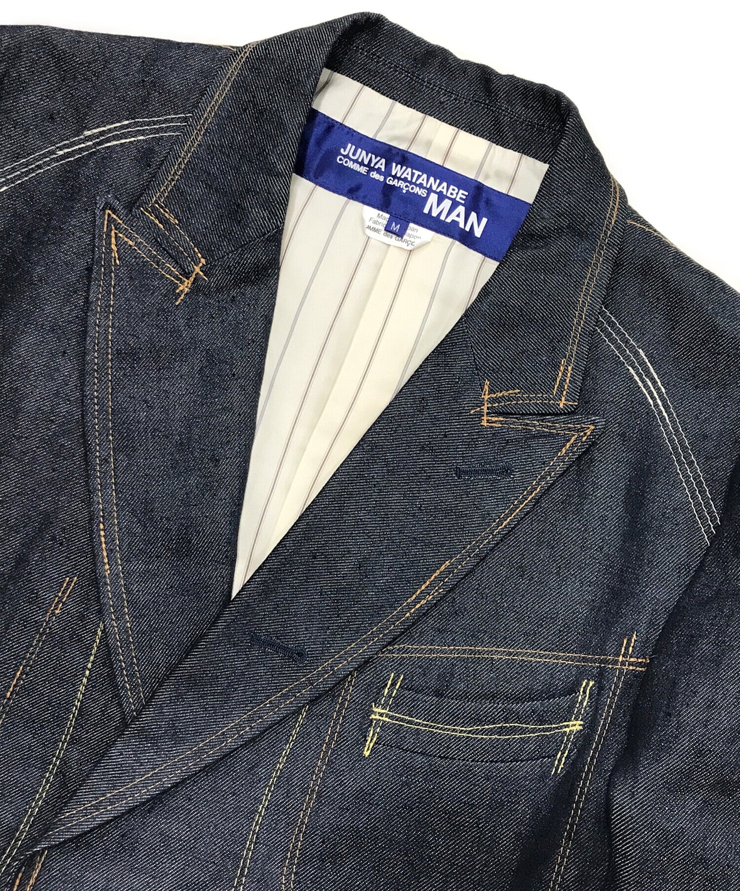 [Pre-owned] COMME des GARCONS JUNYA WATANABE MAN Linen Denim 1B Stitched Jacket WG-J027